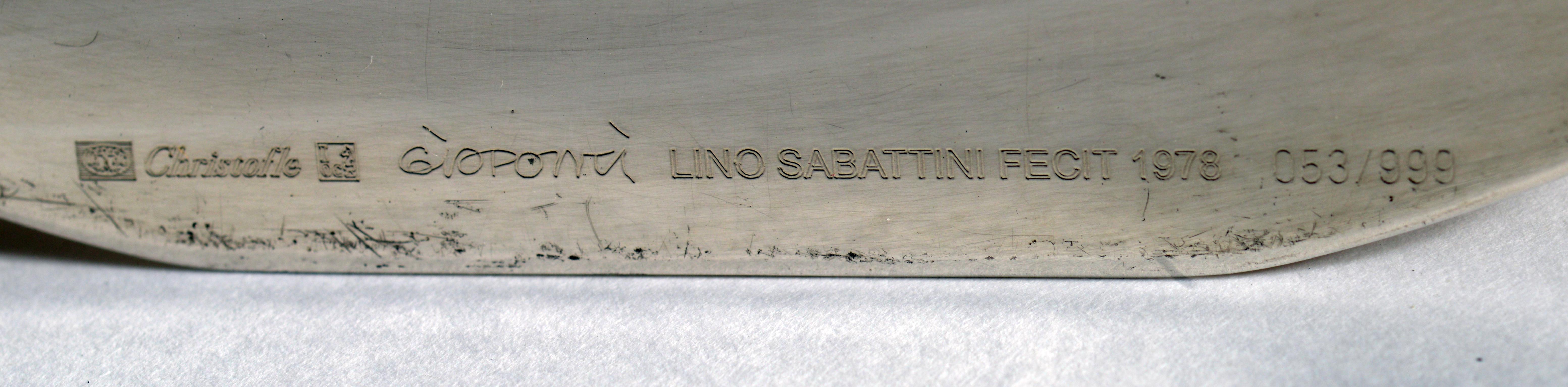 Gio Ponti for Christofle Lino Sabattini Imp Diavoletto Steel, Italy, 1970s 14