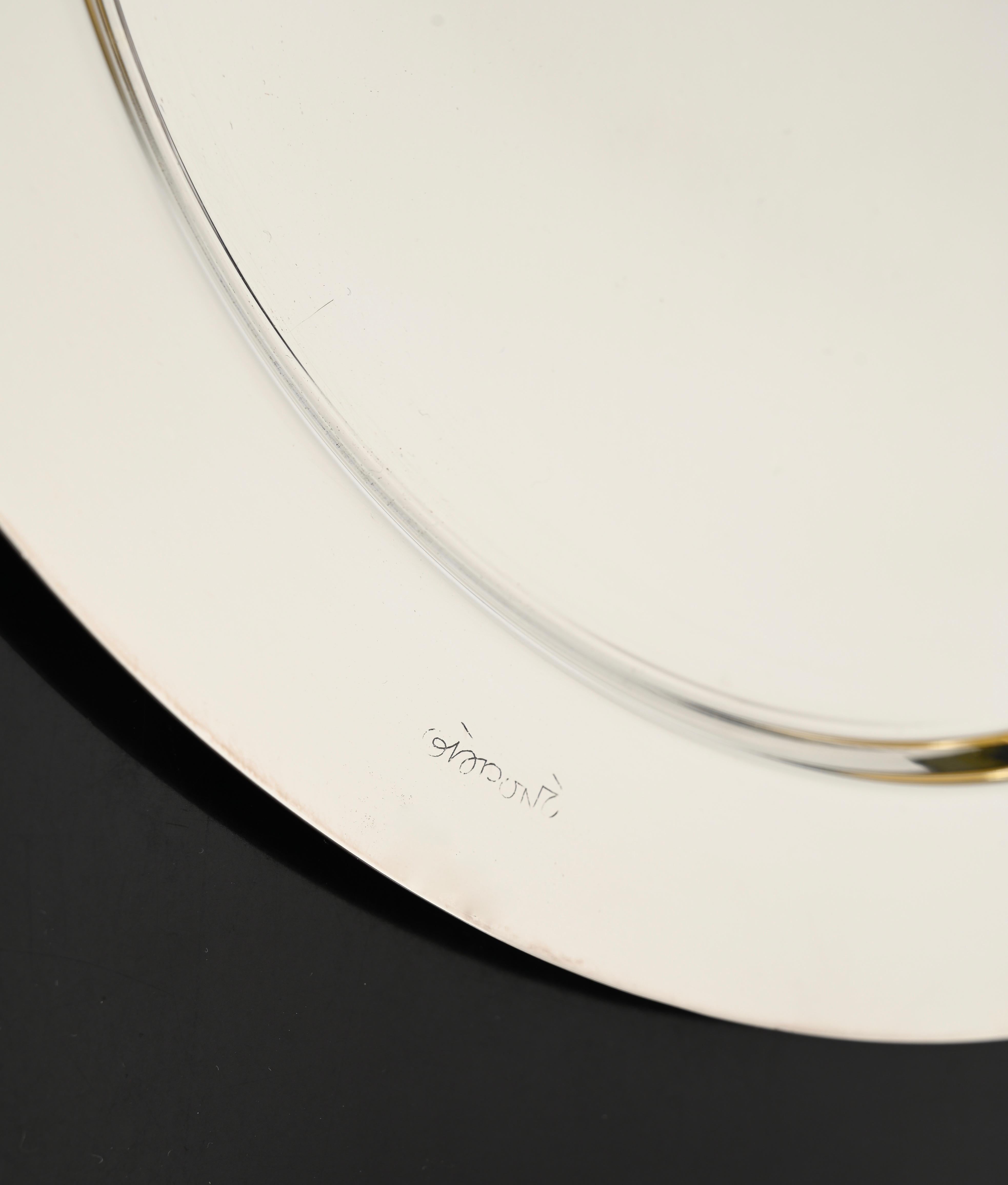 Gio Ponti per Cleto Munari Piatto da portata modernista in argento placcato Italia, anni '80 in vendita 5