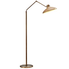 Gio Ponti for Fontana Arte ‘Parco dei Principi’ Floor Lamp with Beige Shade