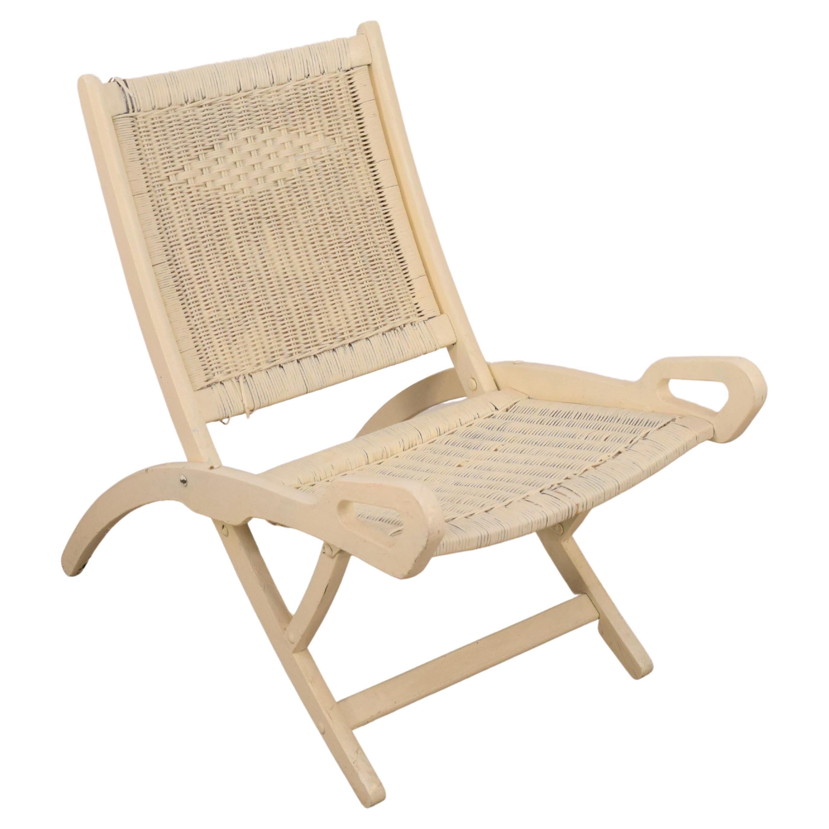 Gio Ponti for Fratelli Reguitti, Ninfea Folding Chair, 1950s For Sale