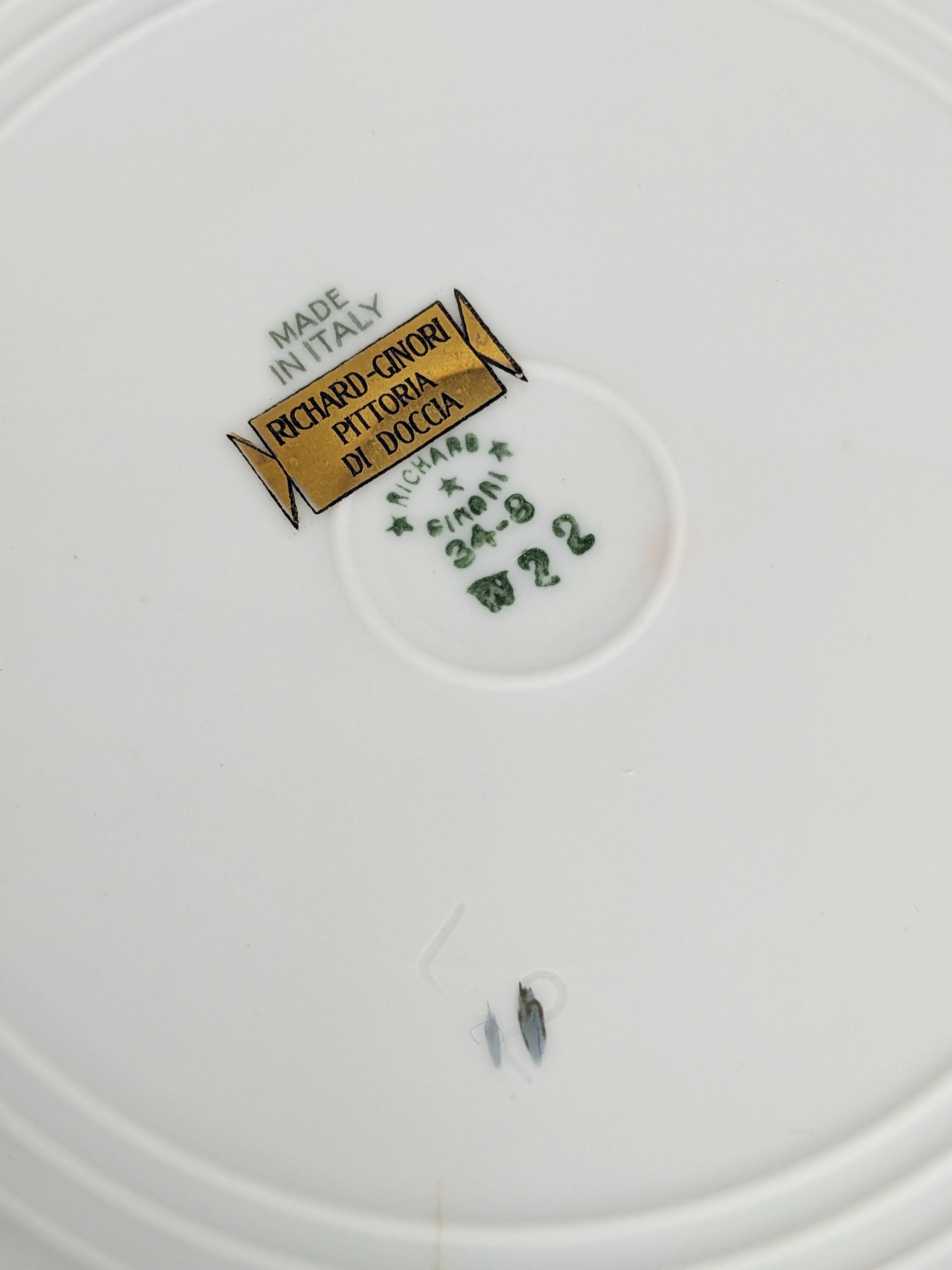 Gio Ponti para Ginori Plato de cena Art Déco, Il Circo mediados del siglo XX en venta