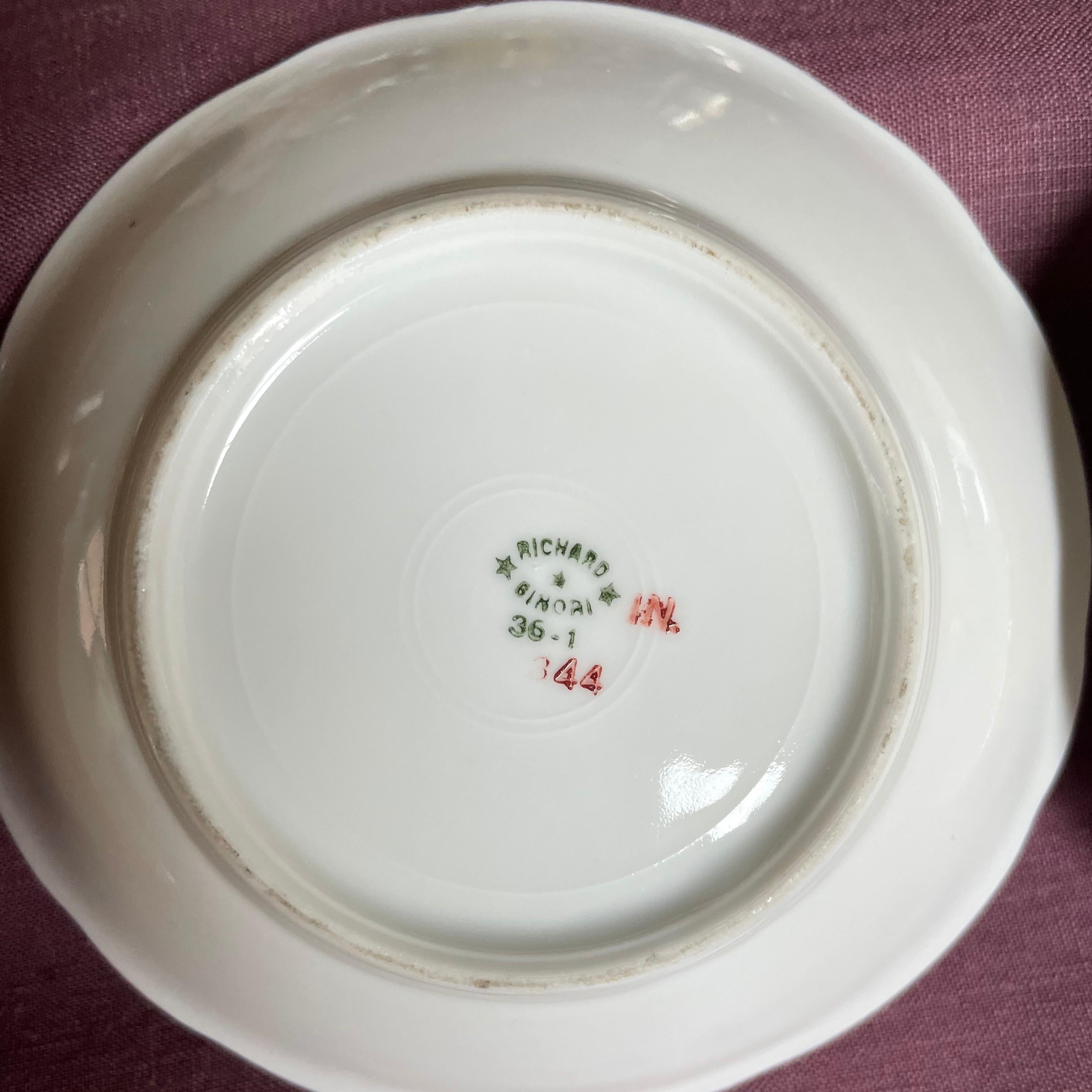 Porcelain Gio Ponti for Ginori Athletic Dish For Sale