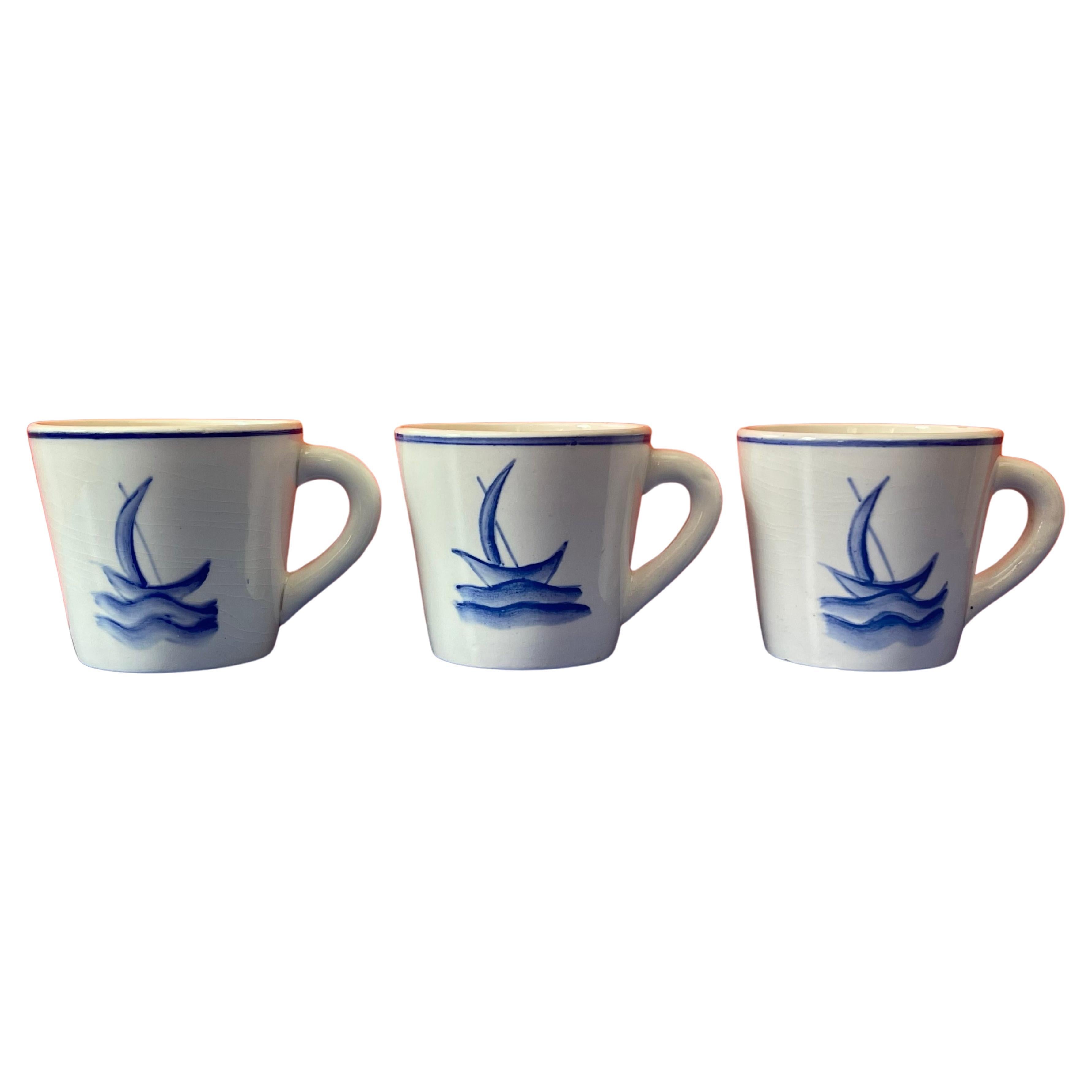 Gio Ponti for Ginori S. Cristoforo Demitasse Cups For Sale