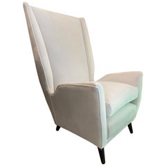 Gio Ponti for ISA High Back Armchair, Italy, 1950s