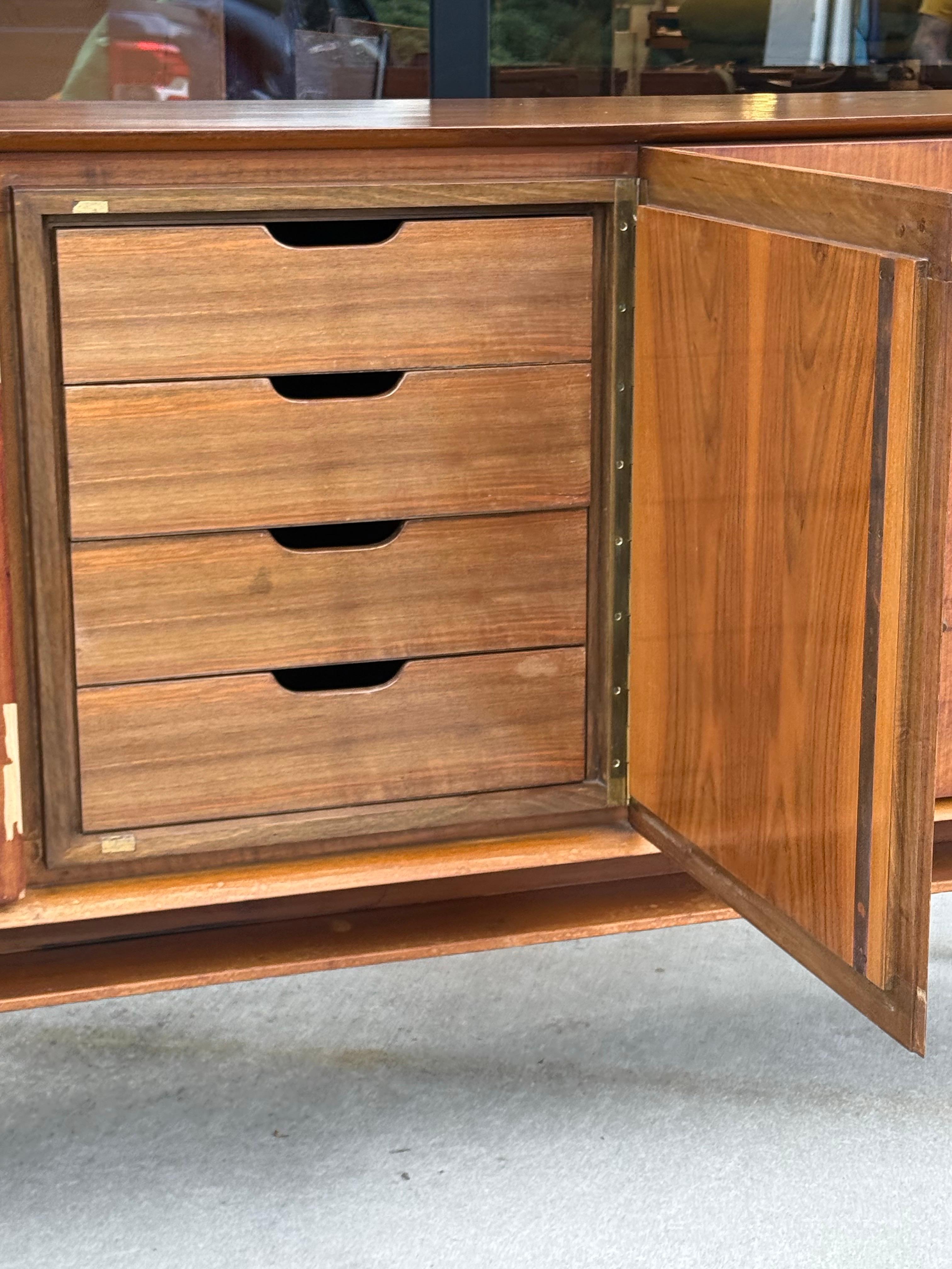 Italian Gio Ponti for M. Singer and Sons Rare Model 2160 Floating Credenza For Sale