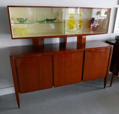 Gio Ponti for M. Singer & Sons Italian Mid-Century Modern Walnut Cabinet
