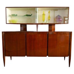 Gio Ponti für M. Singer & Sons, Italienischer Schrank aus Nussbaumholz, Moderne der Mitte des Jahrhunderts