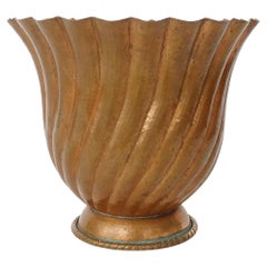 Gio Ponti for Nino Ferrari Large Hammered Copper Vase, Italy, 1930s