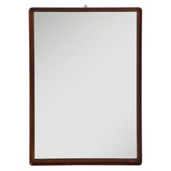 Gio Ponti for Prod. Dassi Walnut Wall Mirror, circa 1950
