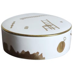 Gio Ponti for Richard Ginori Italian Porcelain Box Serie “Trionfo Italiano”