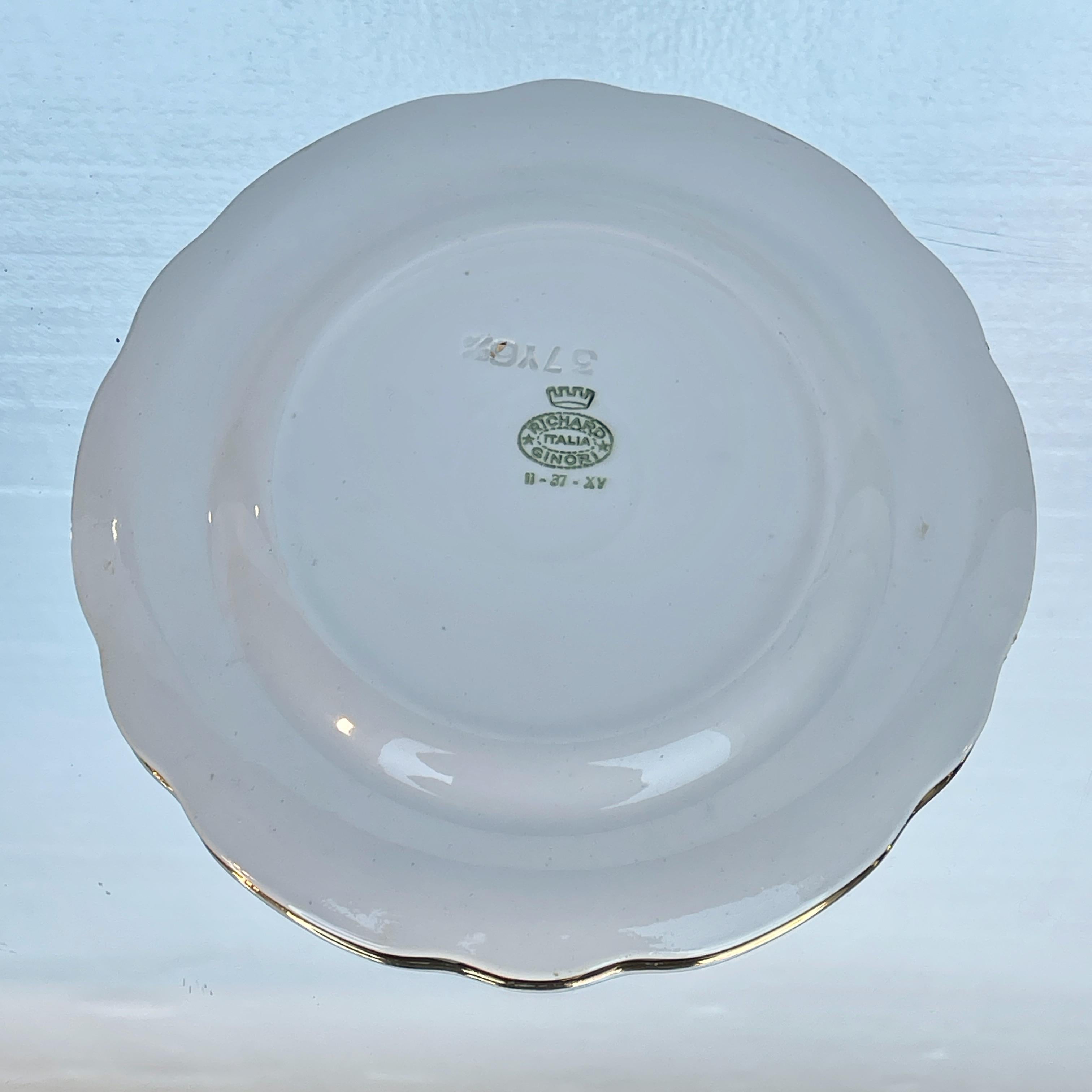 Gio Ponti for Richard Ginori Le Mie Donne Plate 1937 In Good Condition For Sale In Hanover, MA