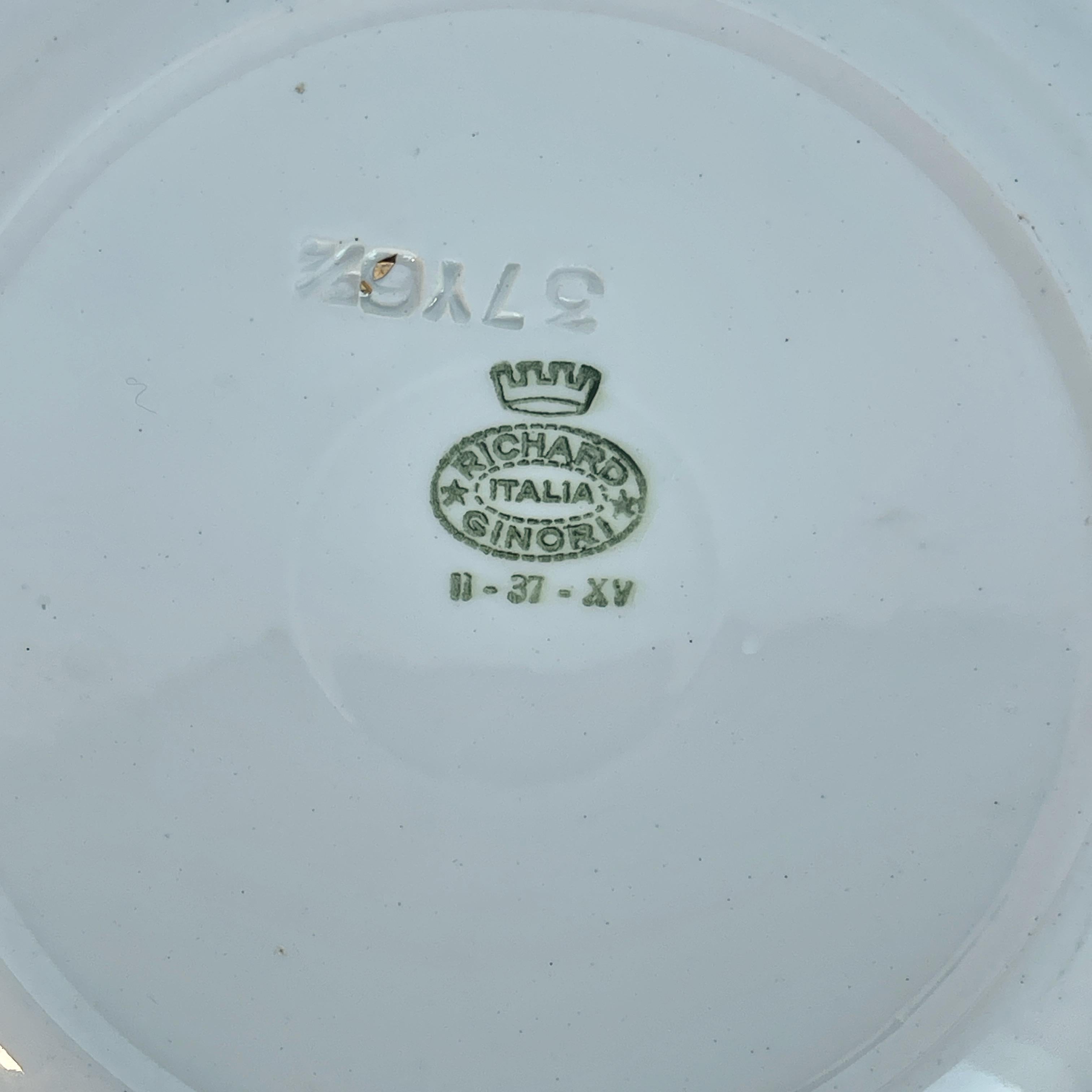 Mid-20th Century Gio Ponti for Richard Ginori Le Mie Donne Plate 1937 For Sale