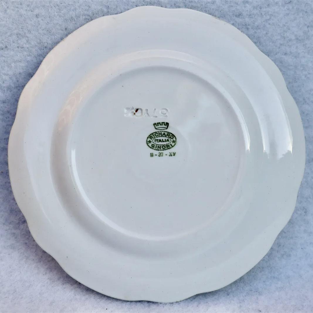 Gio Ponti for Richard Ginori Le Mie Donne Plate 1937 For Sale 2
