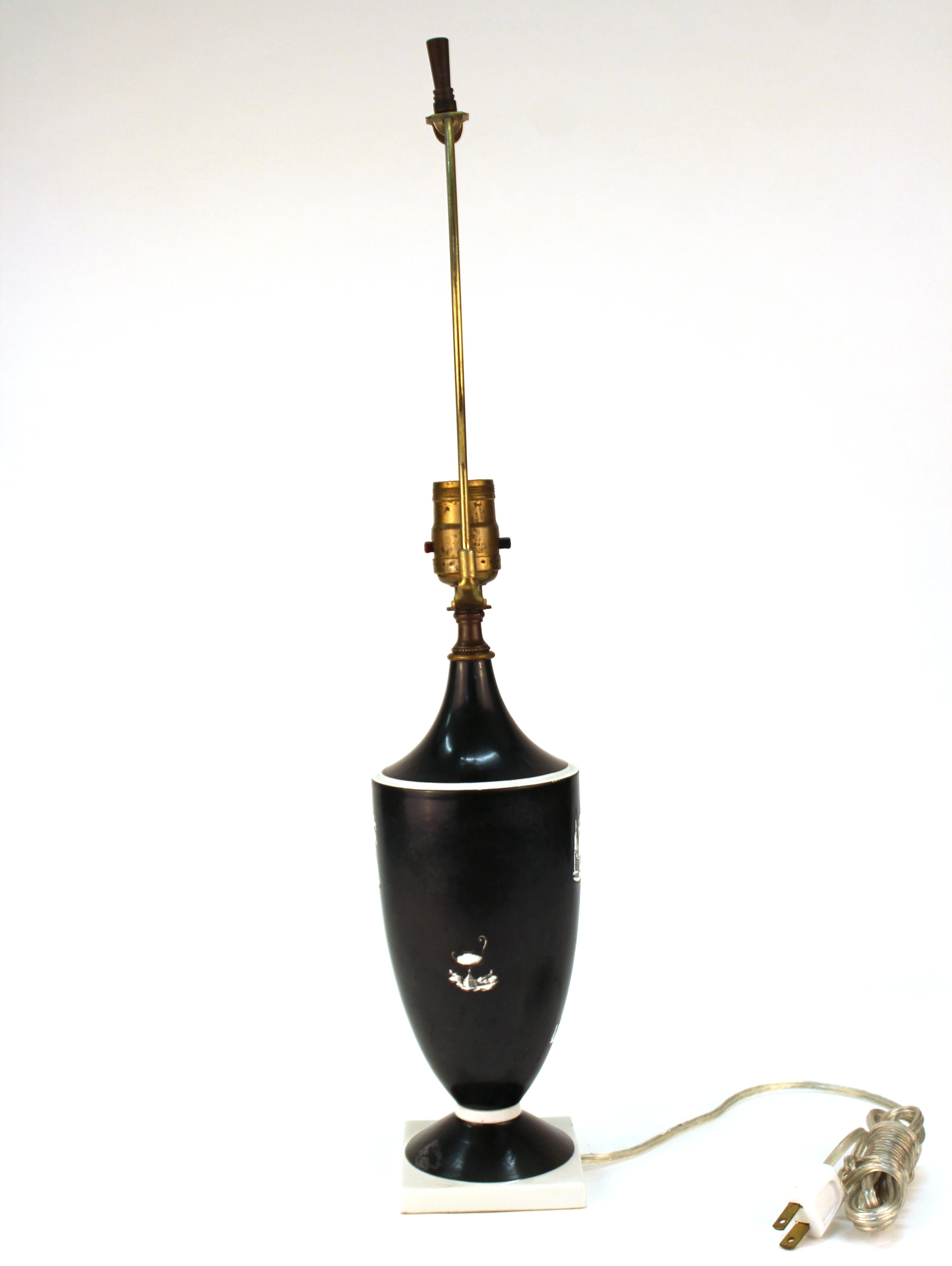 20th Century Gio Ponti for Richard Ginori Midcentury Italian Modern Table Lamp
