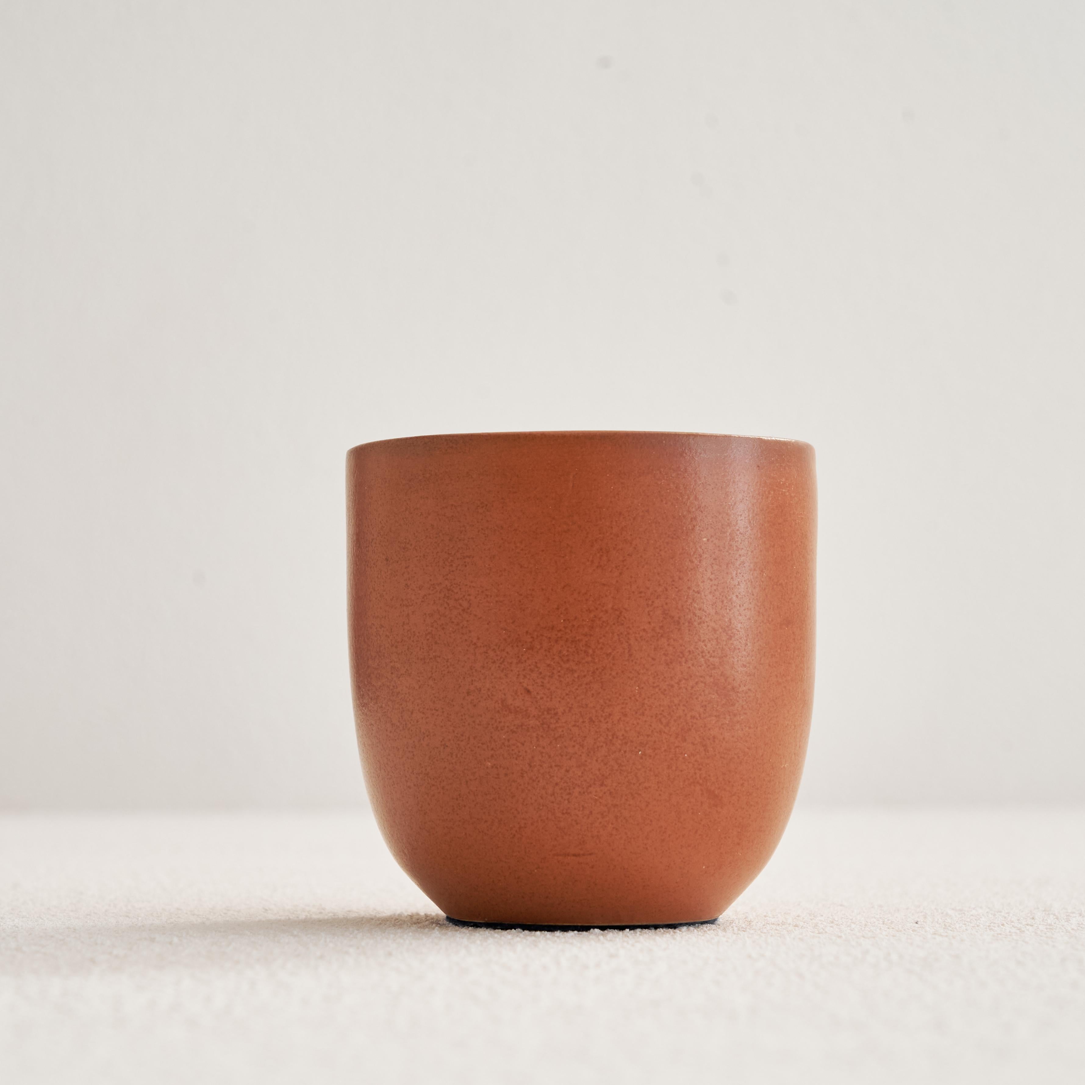 20th Century Gio Ponti for Richard Ginori Vase in Terracotta and Gold, 1930s For Sale