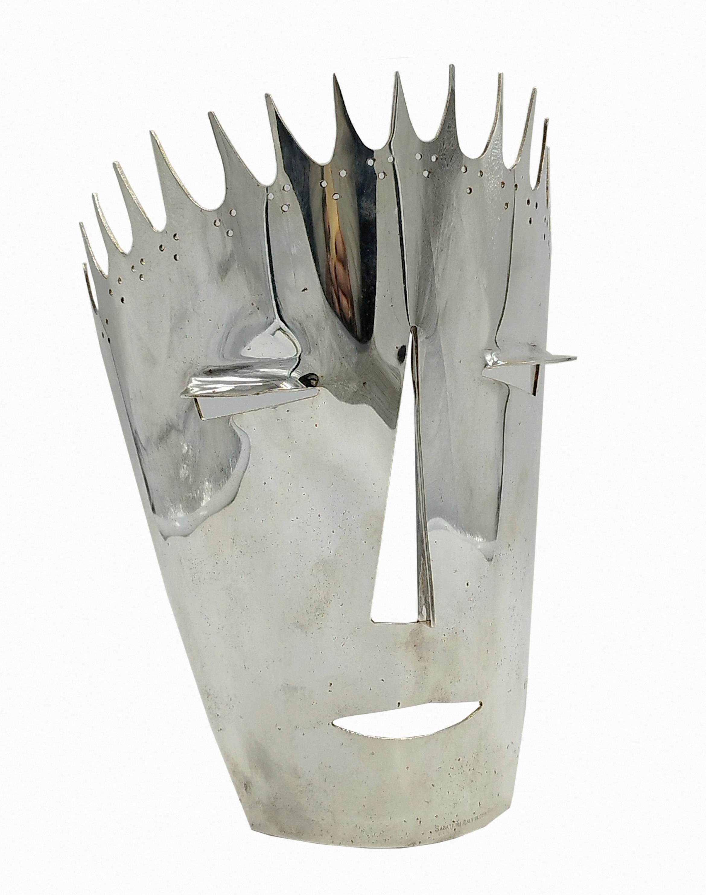Mid-Century Modern Masque décoratif Il Diavolo de Gio Ponti pour Sabattini, Italie, 1970 en vente