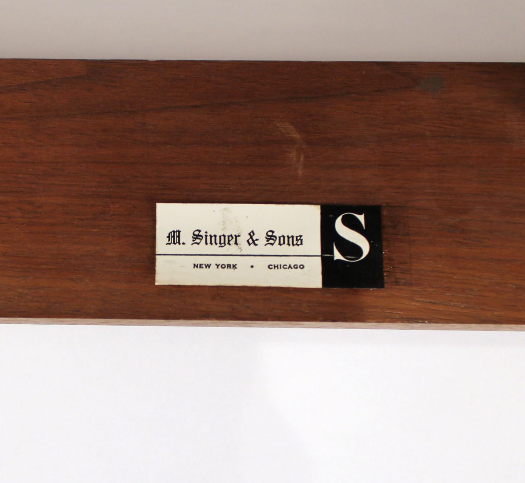 Gio Ponti Coffee Table for Singer & Sons in Italian Walnut with Labradorite Top For Sale 5