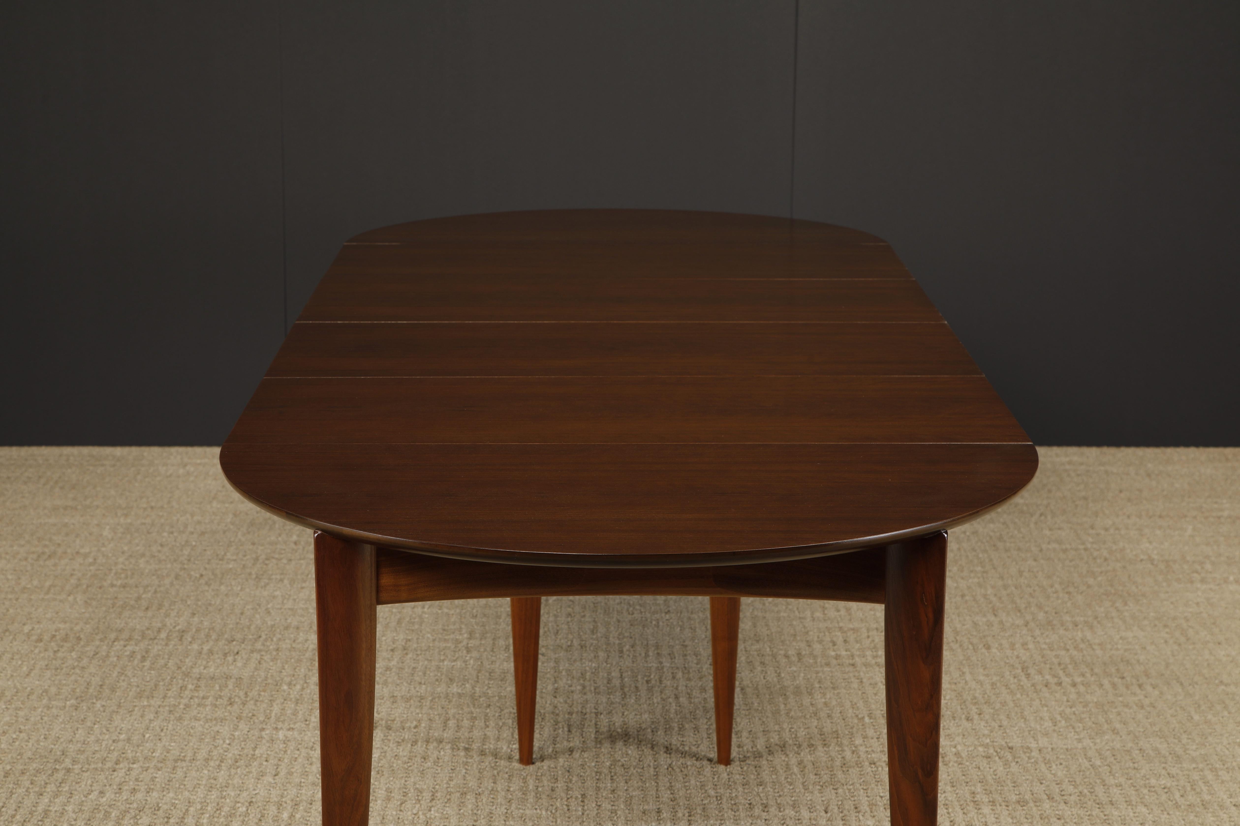 Gio Ponti pour Singer & Sons #2135 table à manger à rallonge, vers 1950, revernie en vente 8