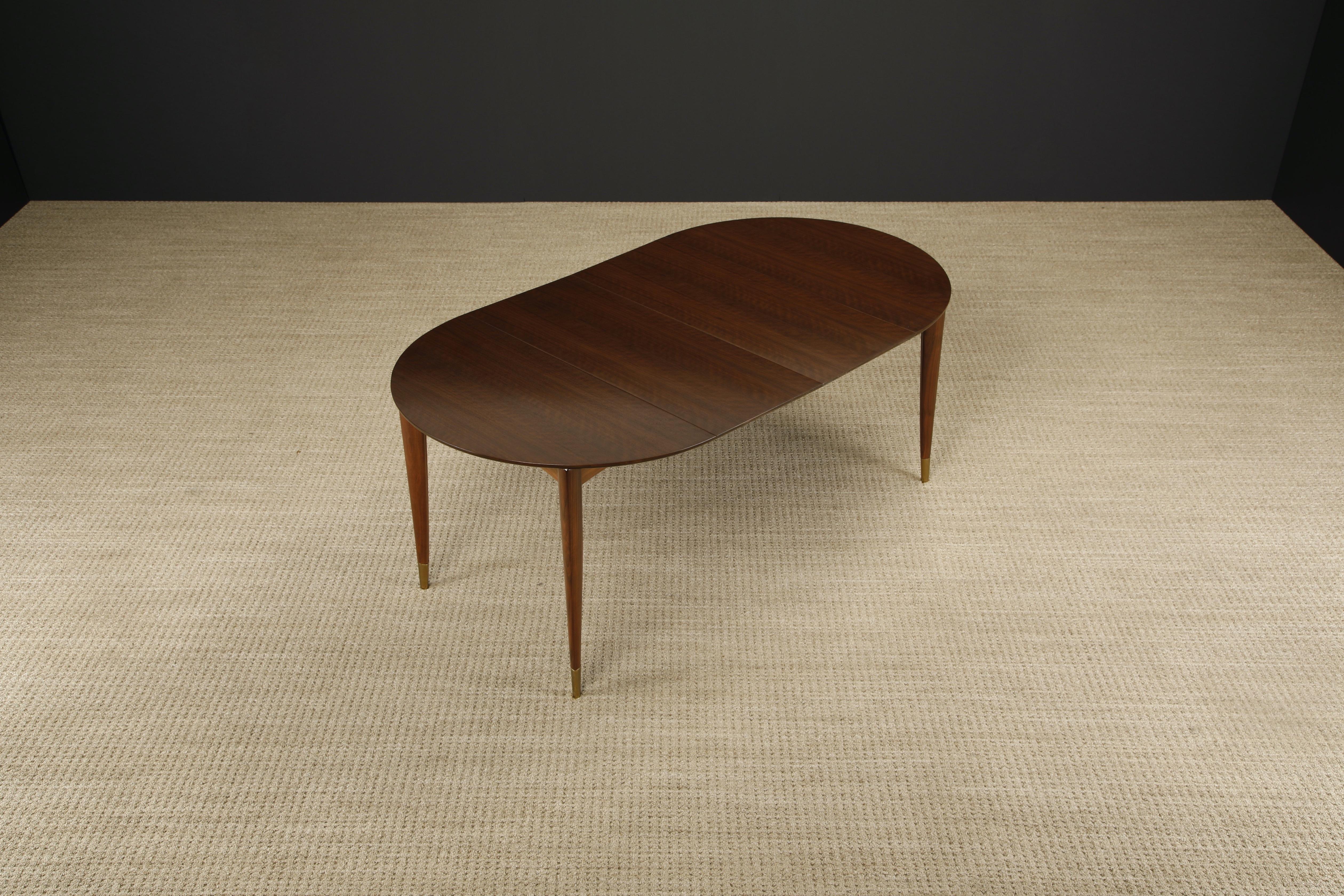 Mid-20th Century Gio Ponti for Singer & Sons #2135 Extendable Dining Table, c 1950, Refinished For Sale