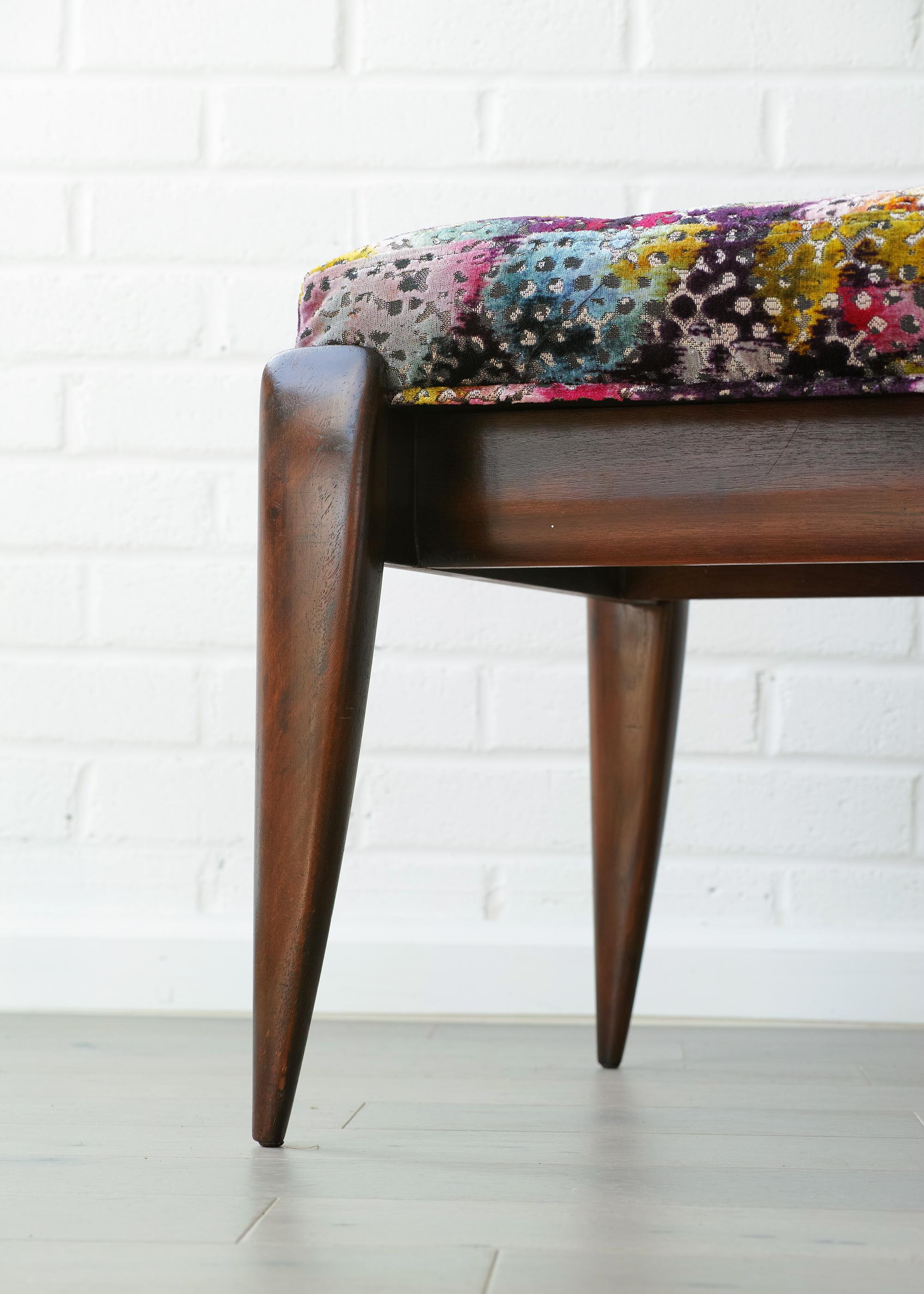 Upholstery Gio Ponti for Singer & Sons Bench For Sale