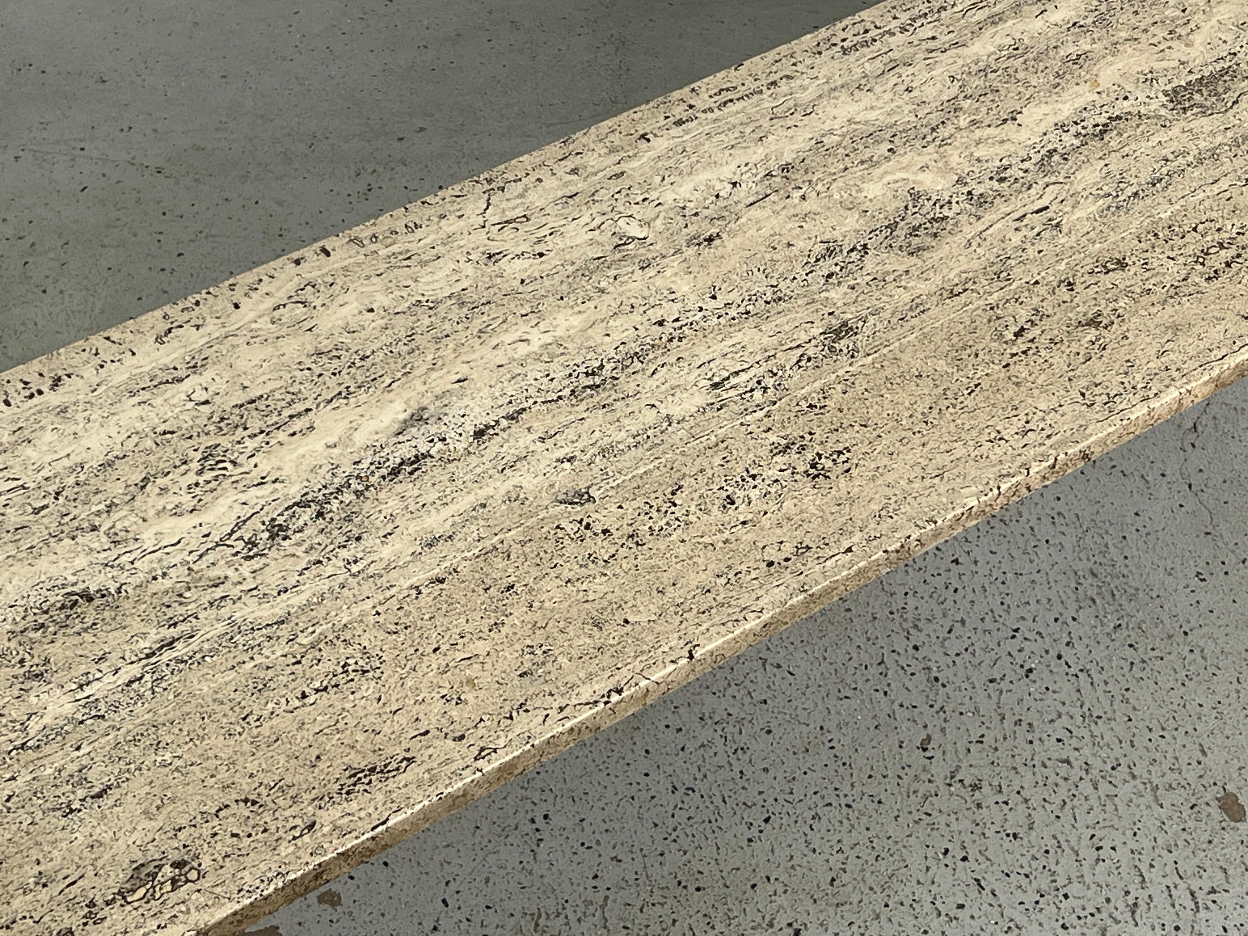 Table basse en travertin Gio Ponti pour Singer & Sons en vente 8