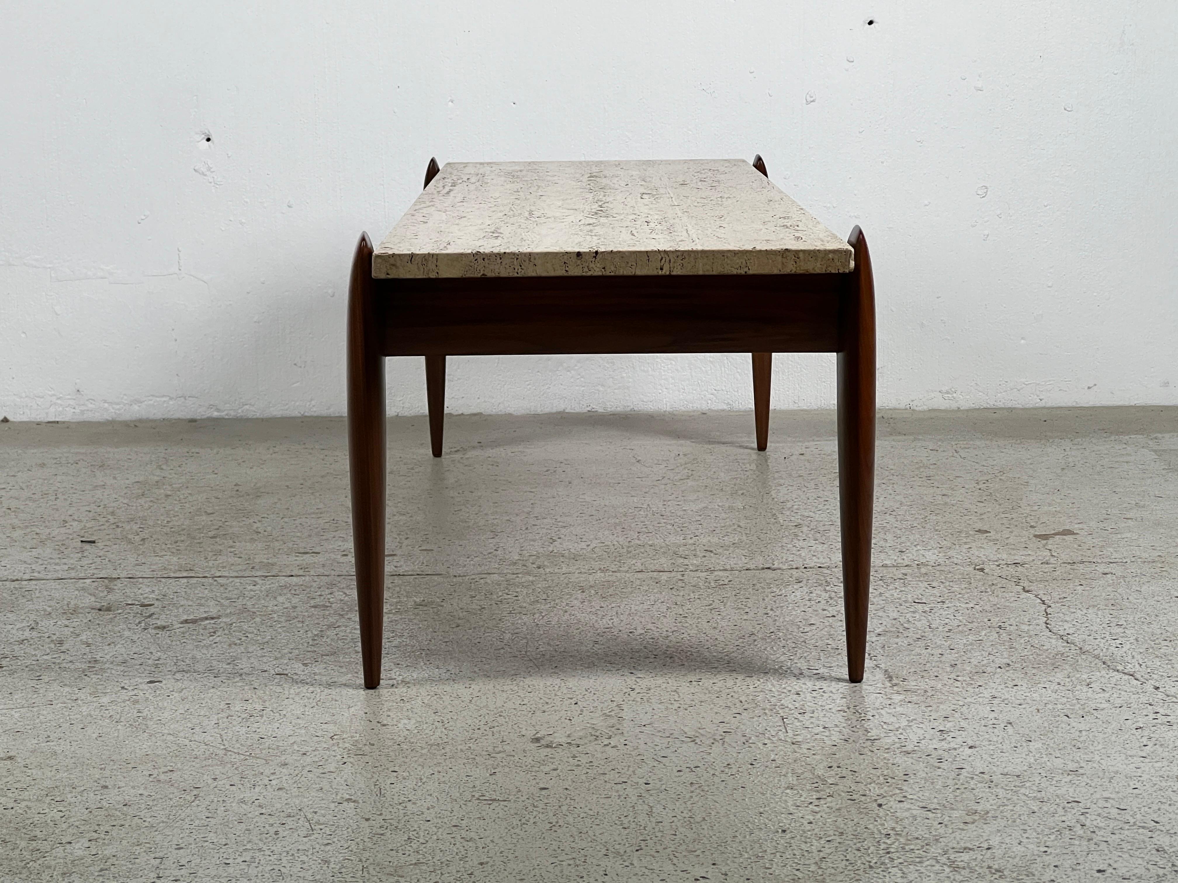 Table basse en travertin Gio Ponti pour Singer & Sons en vente 13