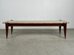 Gio Ponti for Singer & Sons Travertine Top Coffee Table