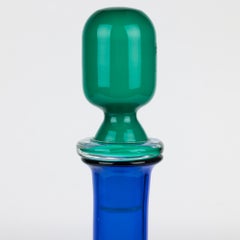 Carafe et bouchon en verre d'art italien « Morandine » signés Gio Ponti pour Venini