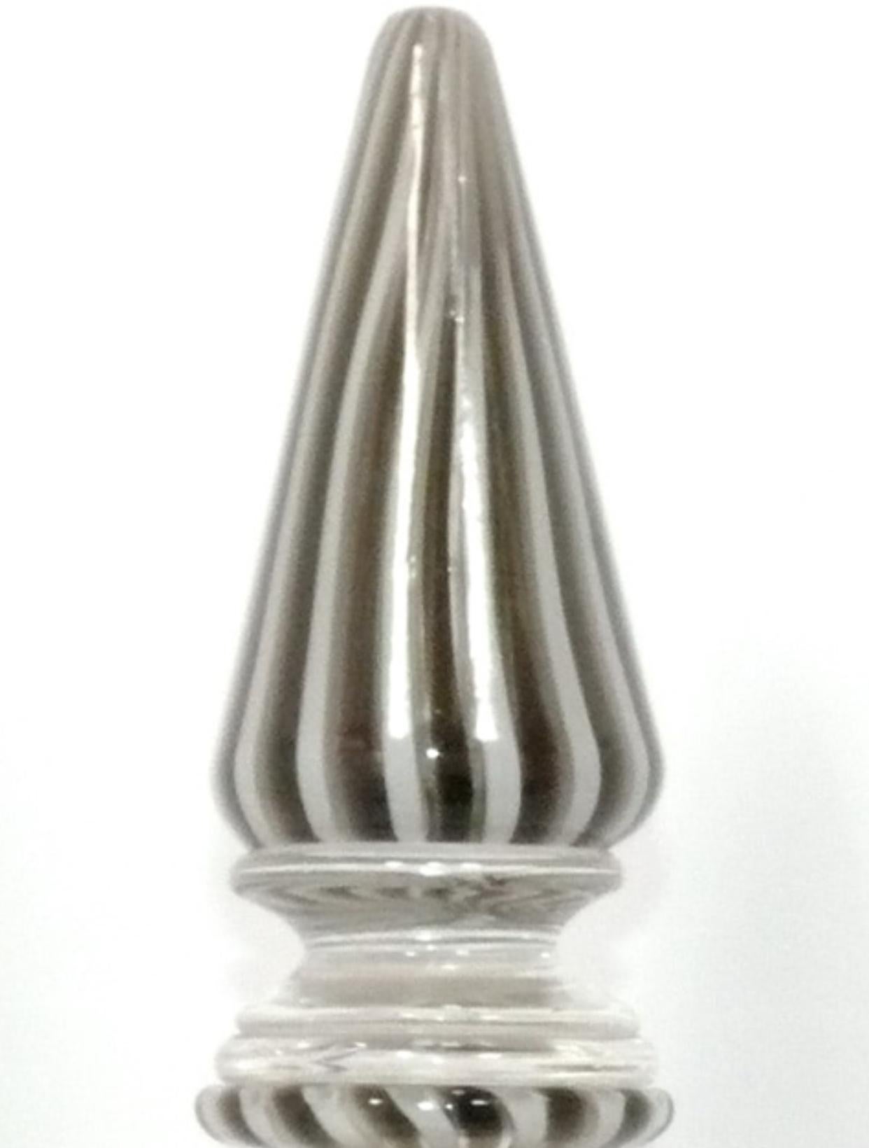 Gio Ponti für Venini Morandiane Murano Glasflasche mit Stopfen, signiert im Angebot 1