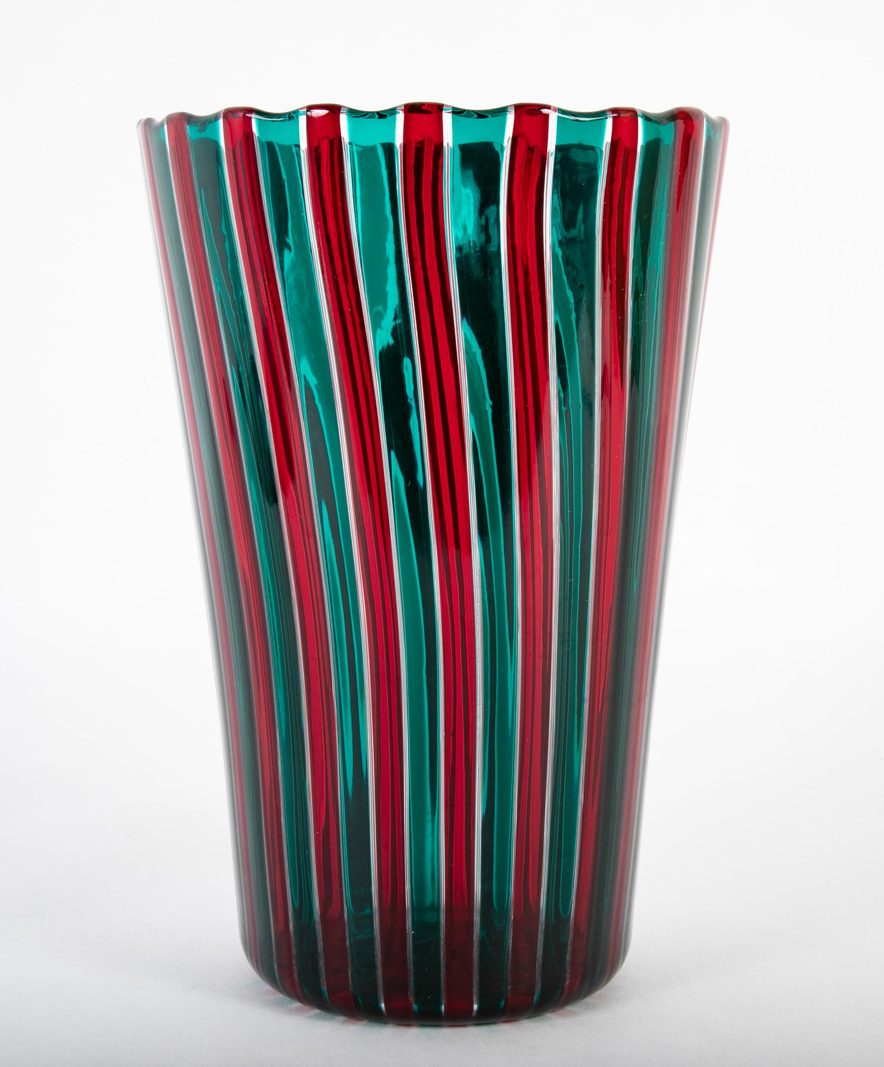 Gio Ponti for Venini red and green 