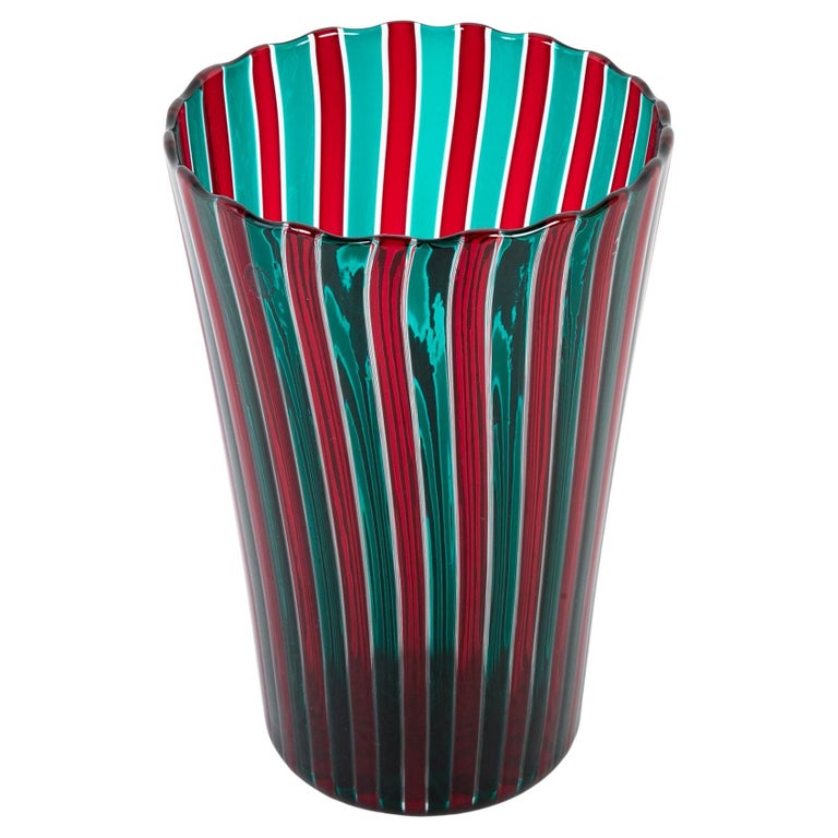 Gio Ponti for Venini Red and Green Gio Ponti for Venini Red and Green