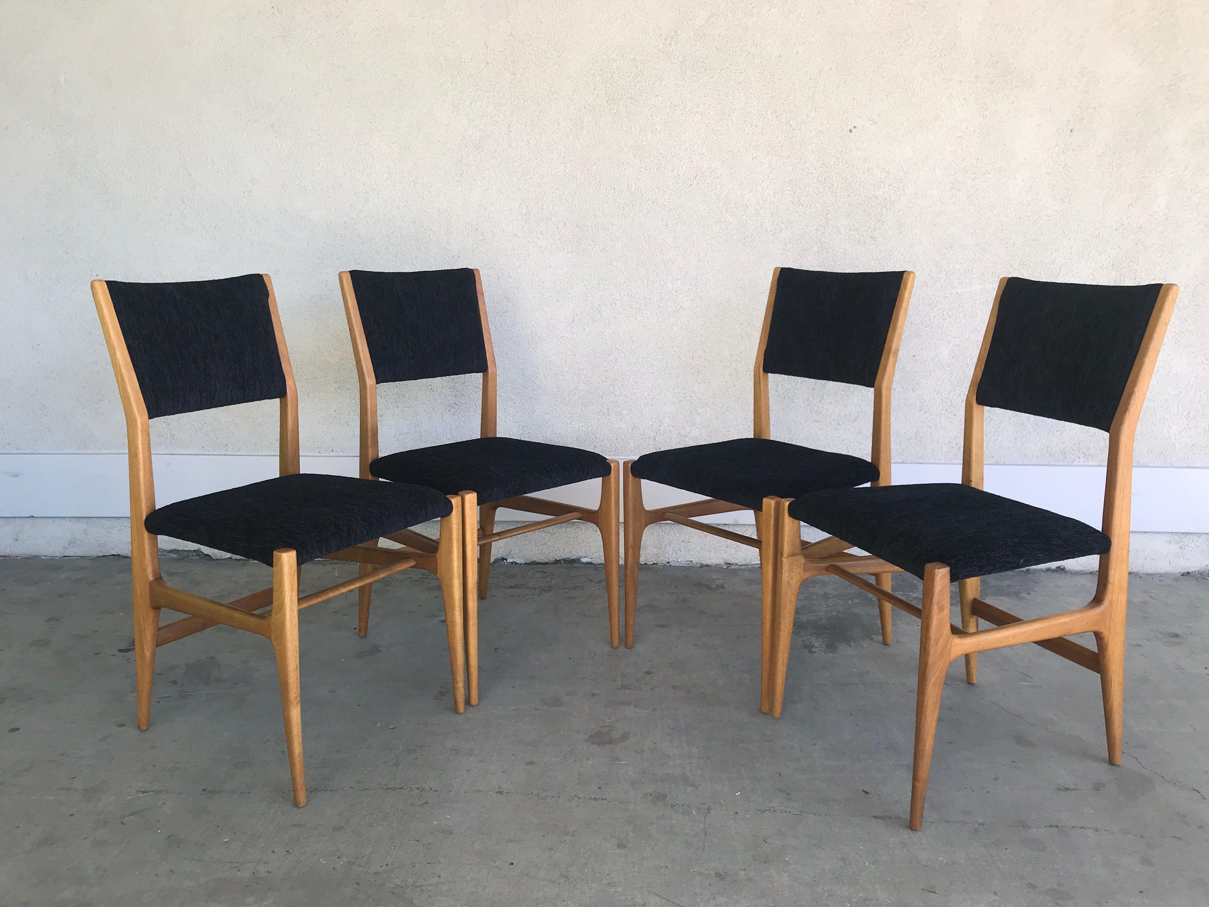 Mid-Century Modern Gio Ponti Dining Chairs, 20th Century