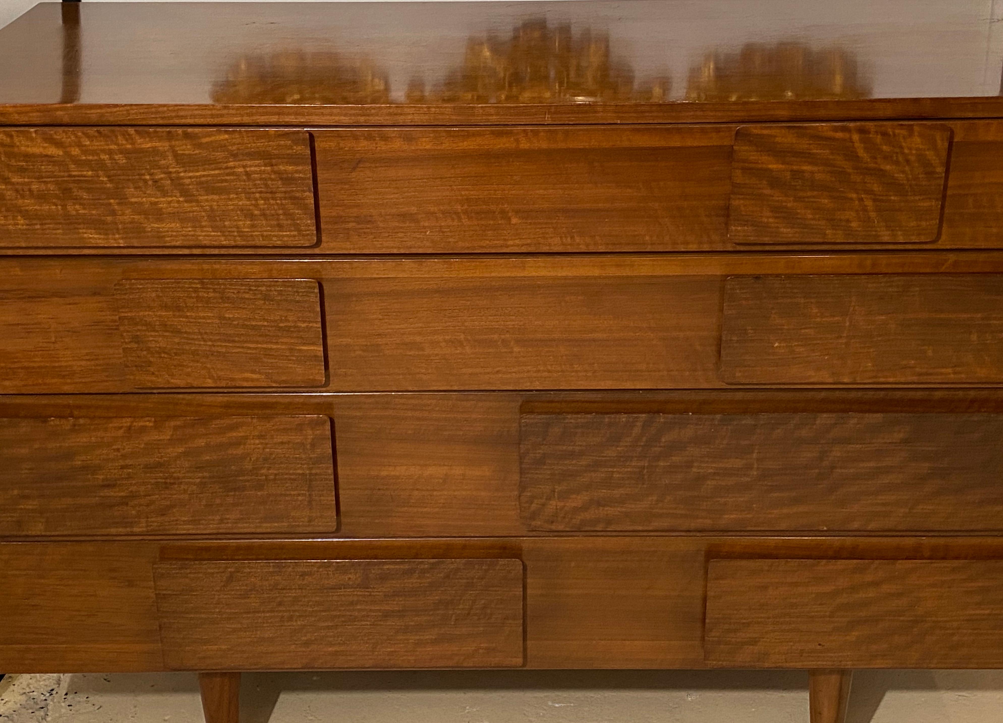 Gio Ponti, Singer and Sons, Italian Mid-Century Modern, Walnut, Chest, 1950s For Sale 6