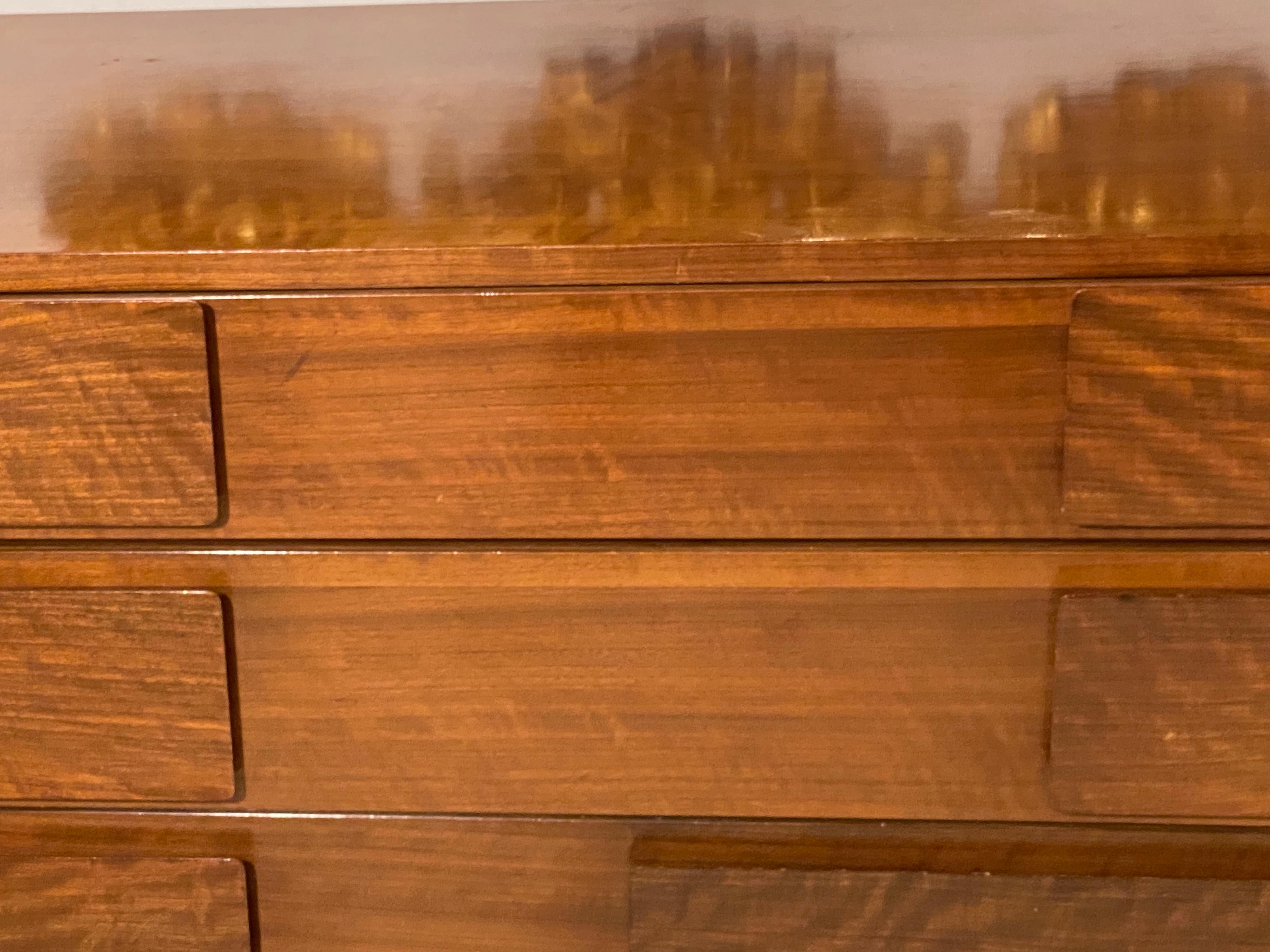 Gio Ponti, Singer and Sons, Italian Mid-Century Modern, Walnut, Chest, 1950s For Sale 7