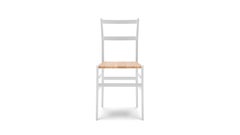 Gio Ponti Frassino Tinto Bianco  Chaise Superleggera d'Aswood pour Cassina