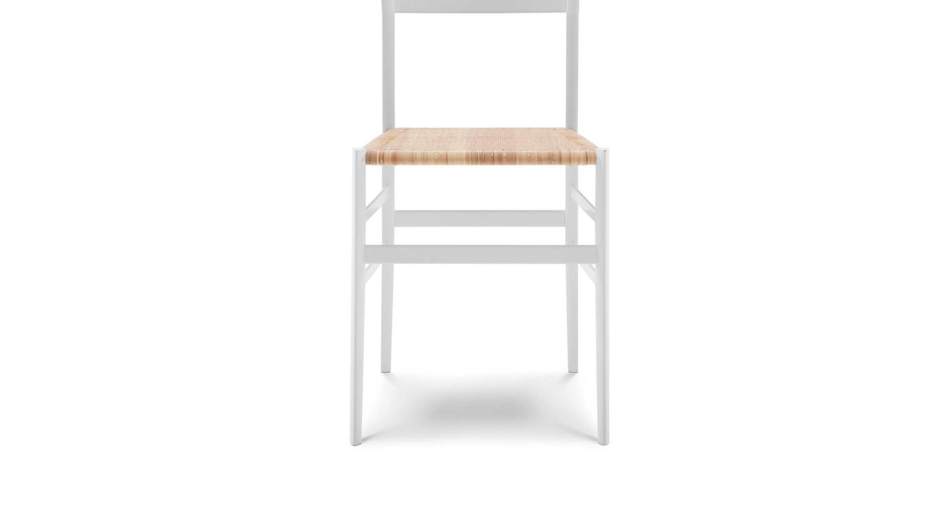 Mid-Century Modern Gio Ponti Frassino Tinto Bianco  Aswood Superleggera Chair For Cassina For Sale