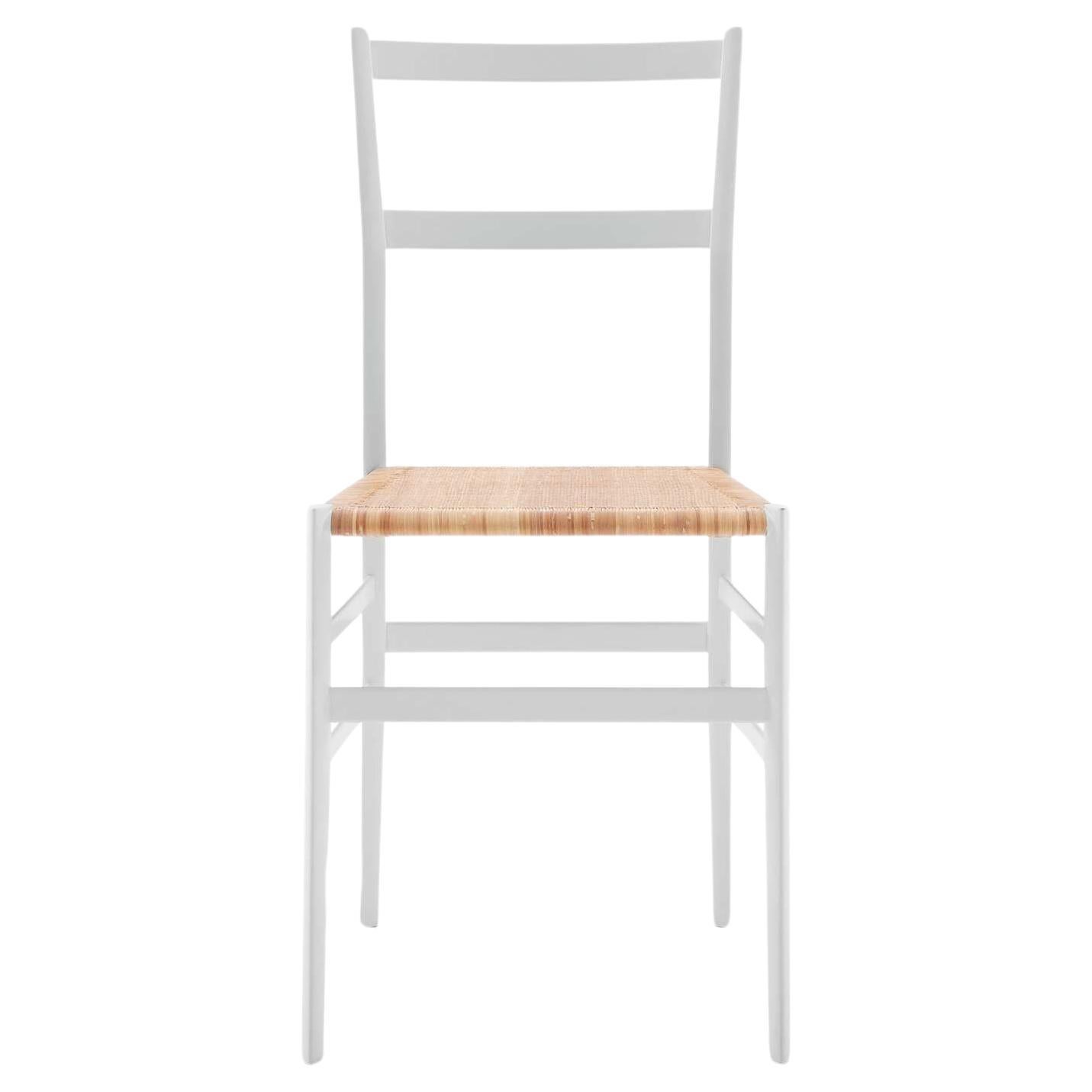 Gio Ponti Frassino Tinto Bianco  Aswood Superleggera Chair For Cassina