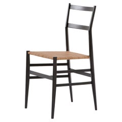 Gio Ponti Frassino Tinto Nero Aswood Superleggera Chair For Cassina