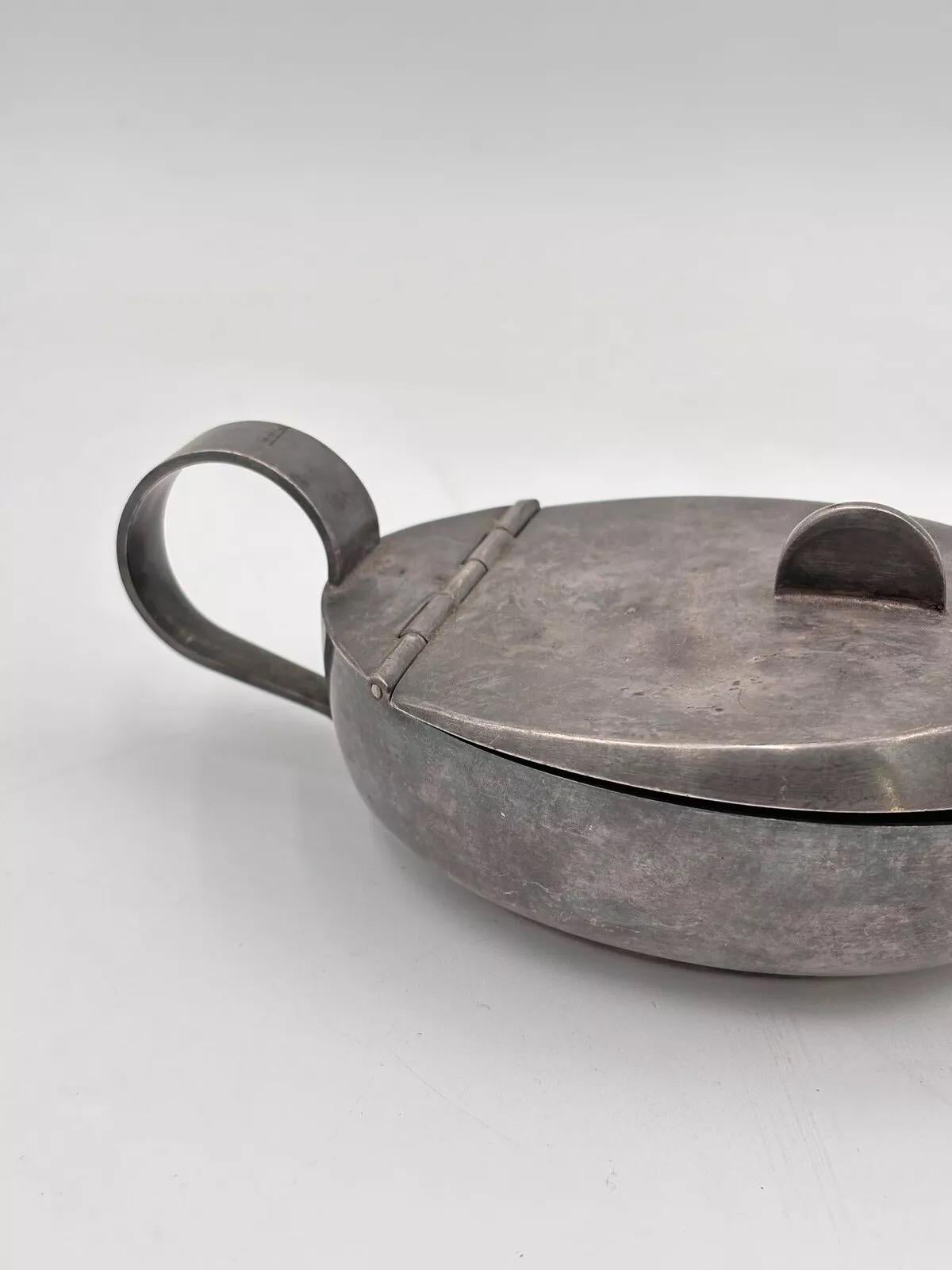 Italian Gio Ponti Fratelli Calderoni Zuccheriera 1930’s Argento in vendita
