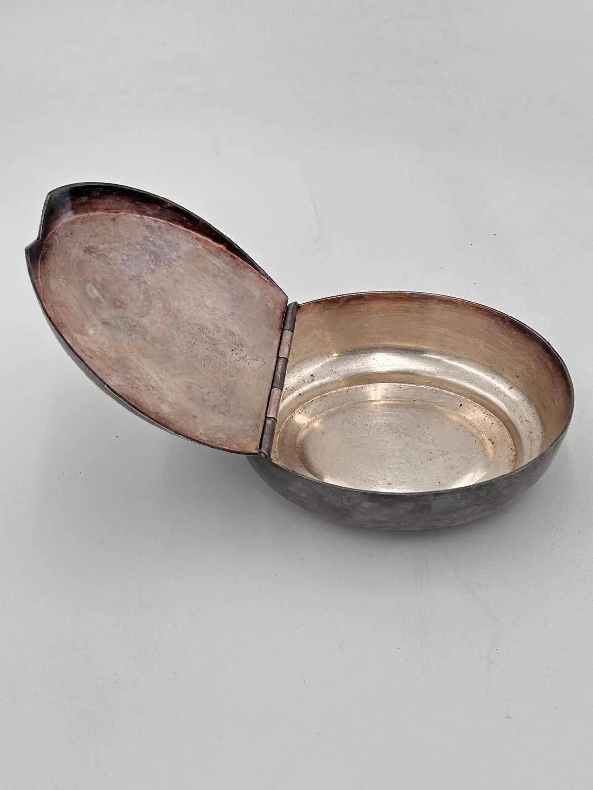Gio Ponti Fratelli Calderoni Zuccheriera 1930’s Argento In condizioni buone in vendita a Taranto, IT