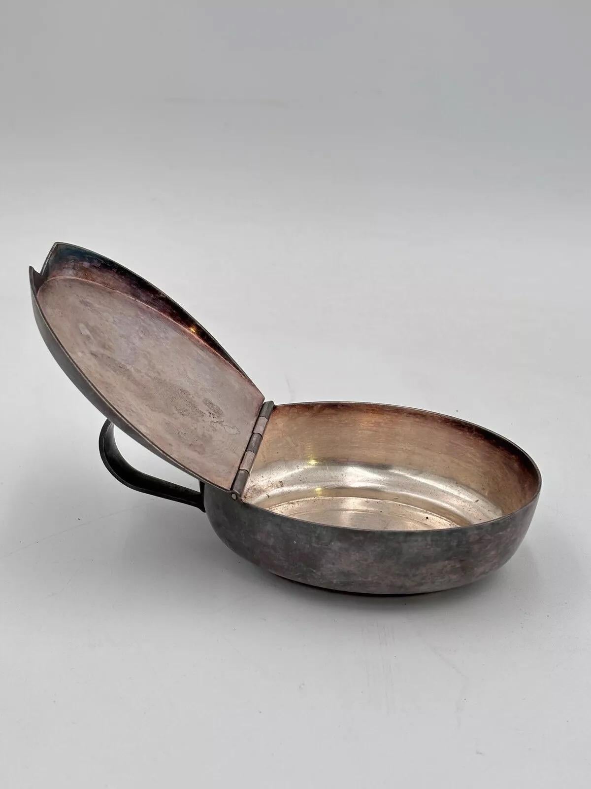 Mid-20th Century Gio Ponti Fratelli Calderoni Zuccheriera 1930’s Argento in vendita