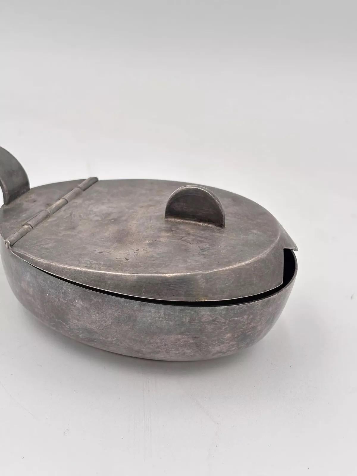 Gio Ponti Fratelli Calderoni Zuccheriera 1930’s Argento in vendita 1