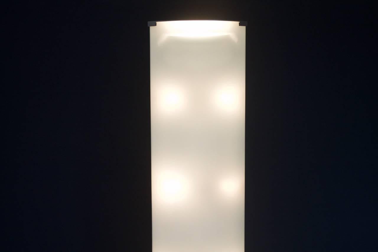 Mid-20th Century Gio Ponti Glass Floor Lamp Pirellone Fontana Arte, 1967