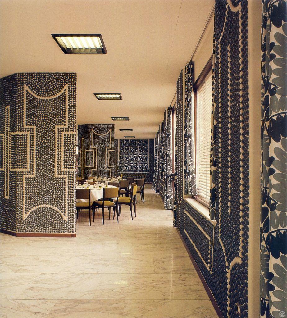 Mid-20th Century Gio Ponti Green Ovoid Ceramic Glazed Shingles Tiles 100, by PdP Hotel Roma, 1964