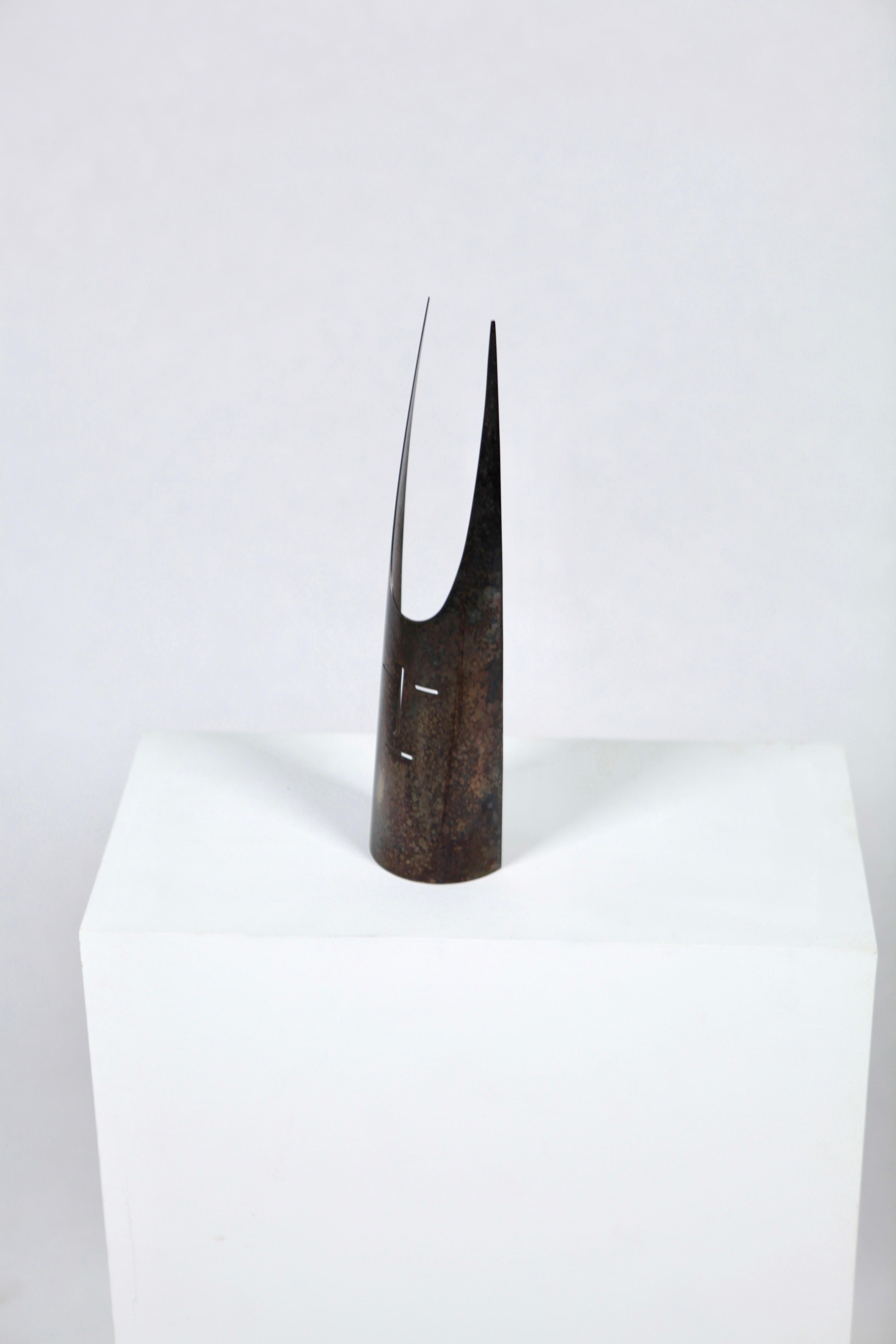 Mid-Century Modern Gio Ponti, 'Horned Mask', Silver Plated Bottle Cover, Sabattini, Italy 1978