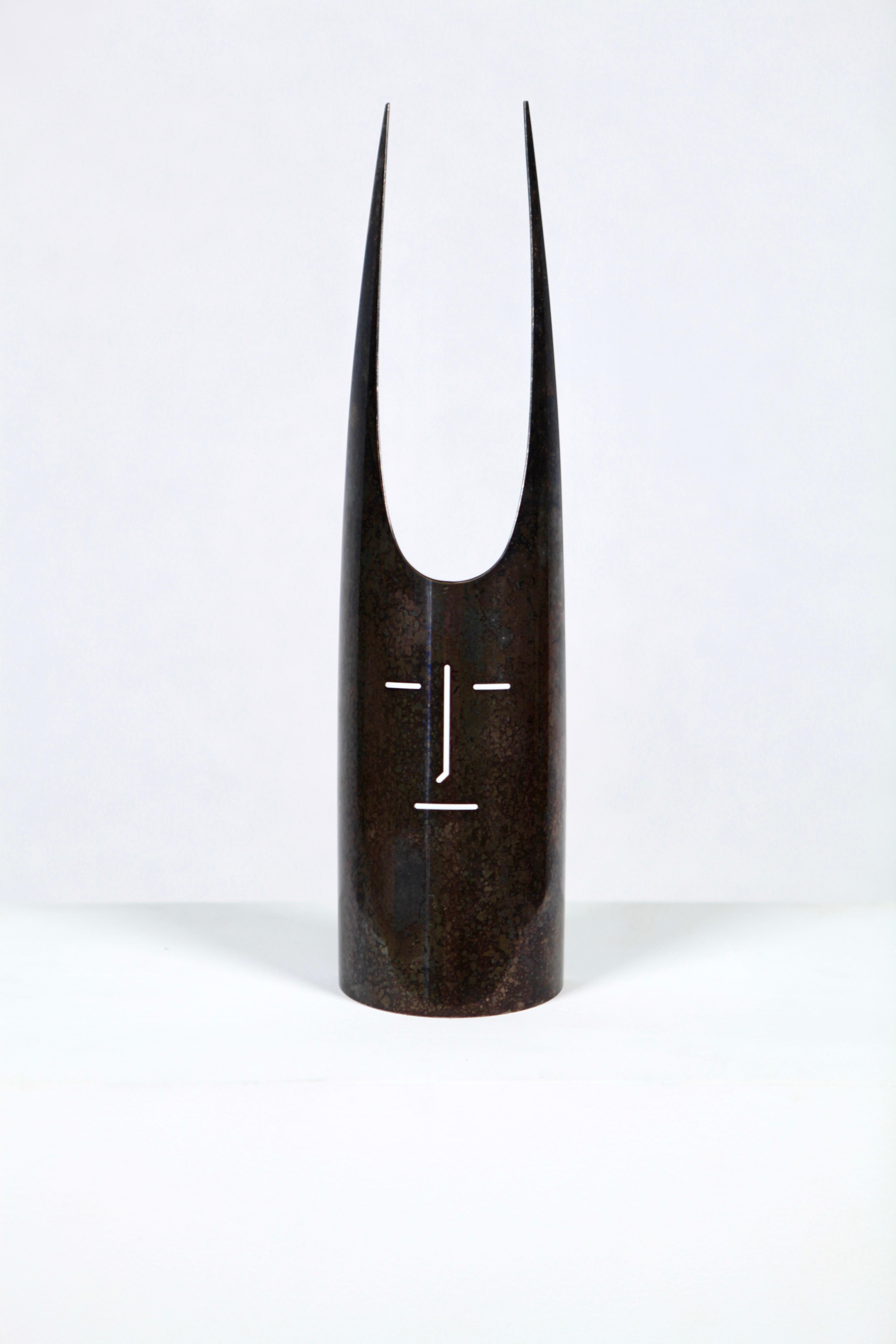 Gio Ponti, 'Horned Mask', Silver Plated Bottle Cover, Sabattini, Italy 1978 1