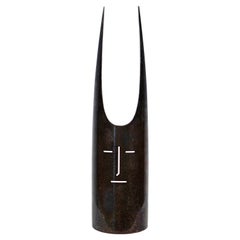 Gio Ponti, 'Horned Mask', Silver Plated Bottle Cover, Sabattini, Italy 1978