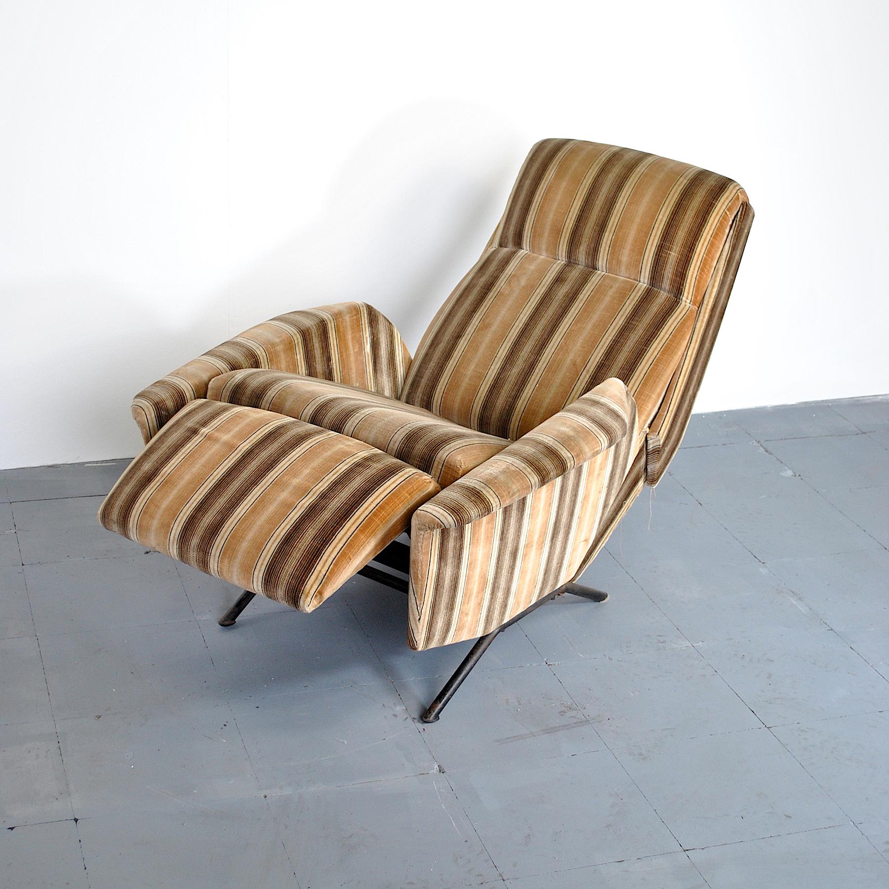 Metal Gio Ponti in the Manner Armchair