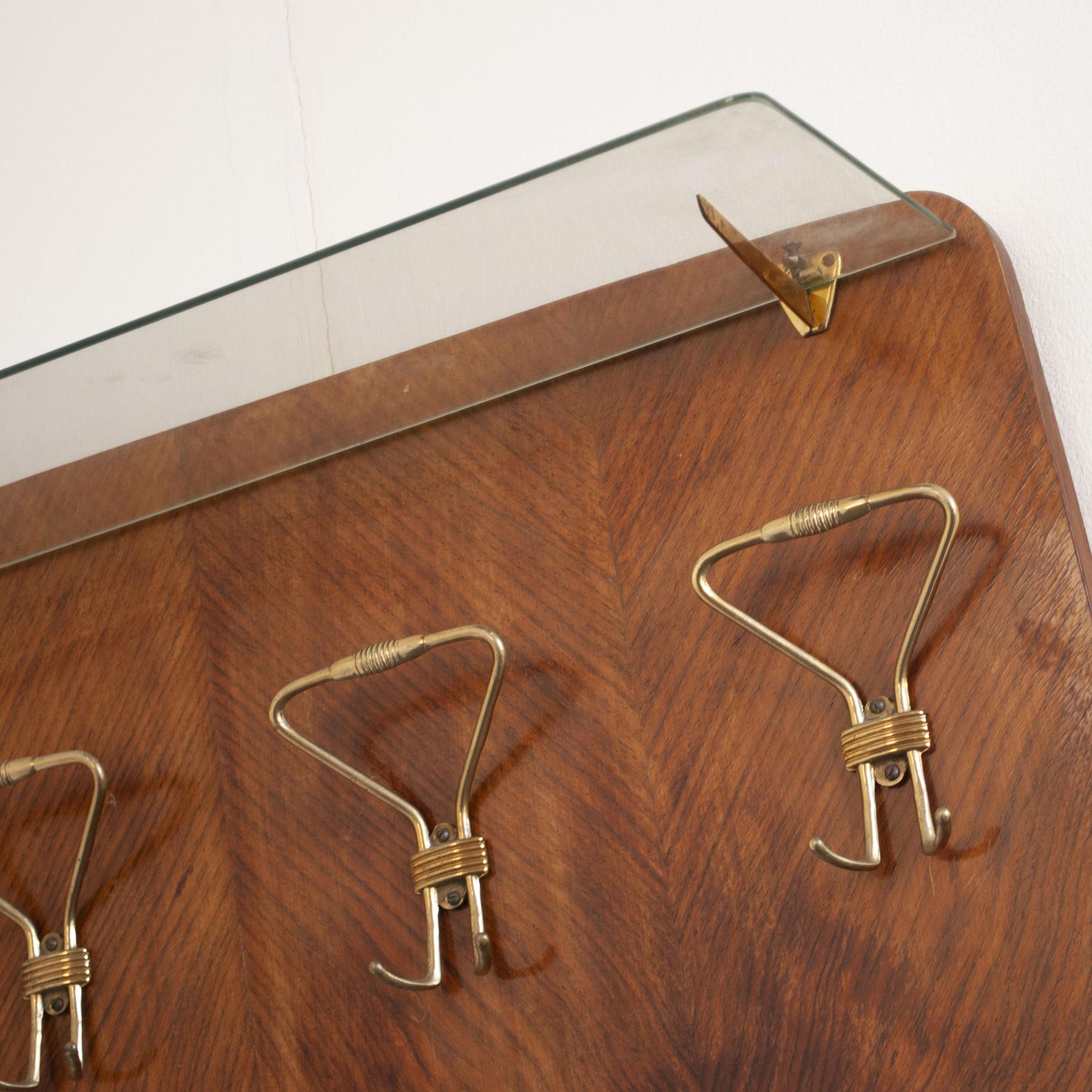 Laiton Giò Ponti - Porte-manteaux italien de style mi-siècle moderne, années 50 en vente