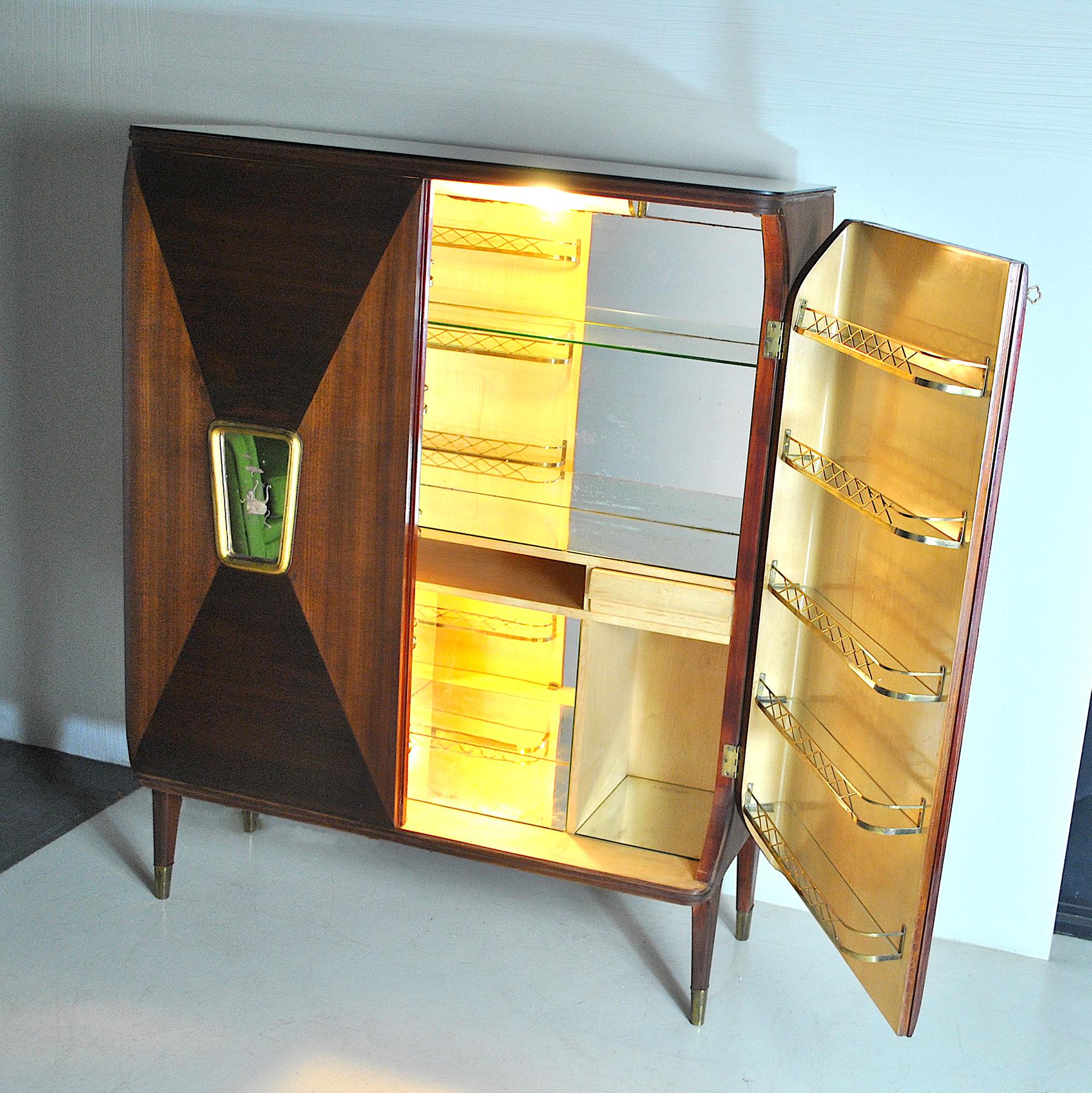 Gio Ponti in the Style Cabinet Bar Late 40 2